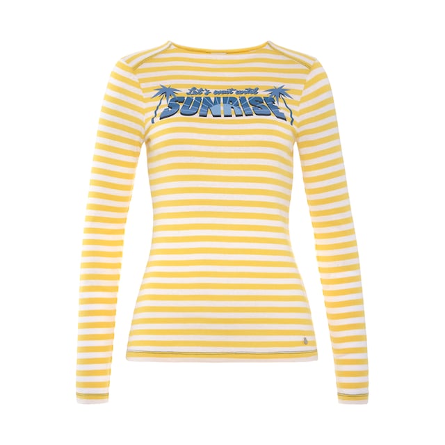 AJC Langarmshirt, mit stylisch-sommerlichen Front-print online kaufen