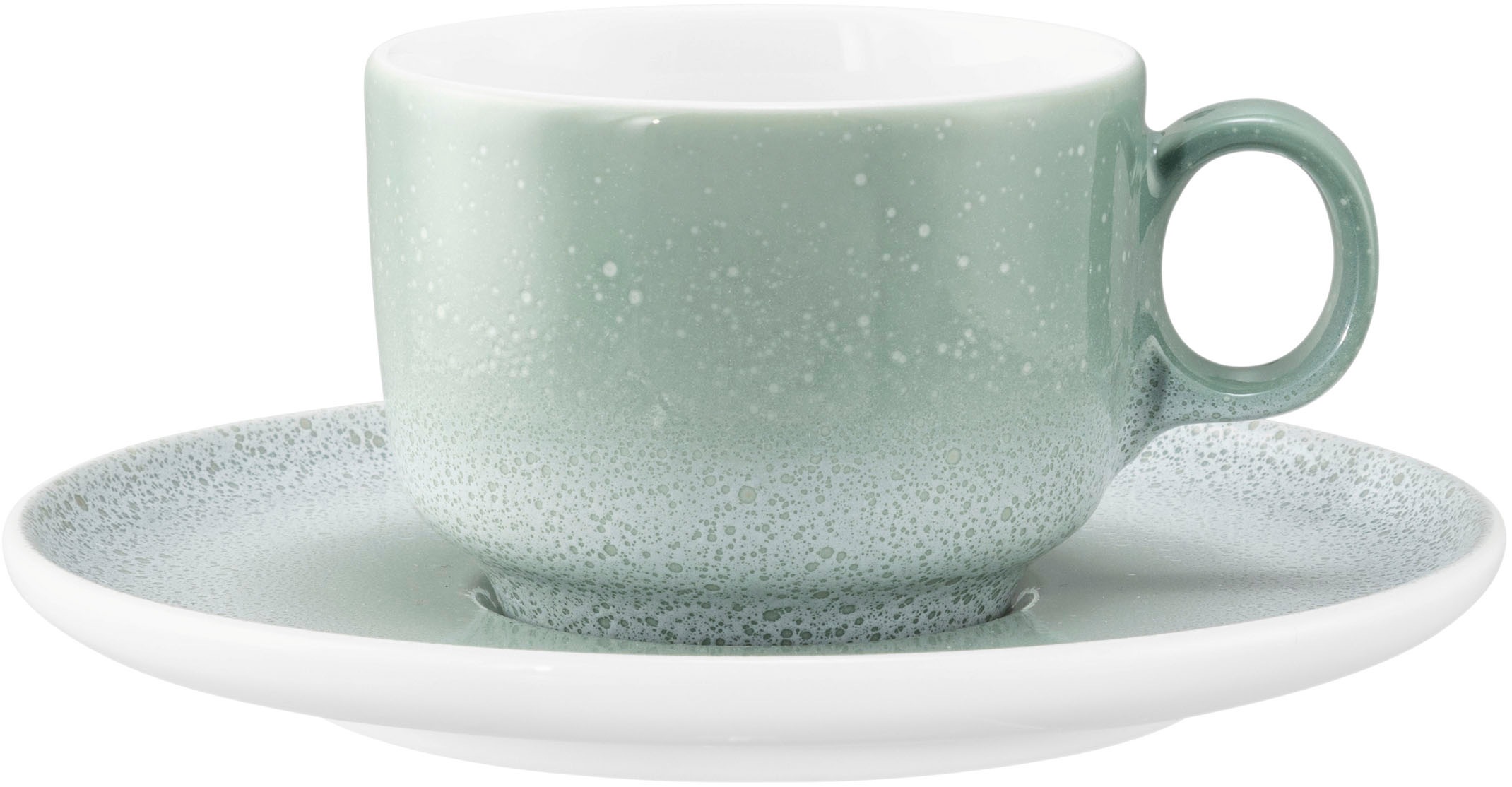 Seltmann Weiden Kaffeeservice »Sento Home, Geschirr-Set, 18-teilig«, (Set, 18 tlg., 6x Kaffeeobertasse, 6x Kaffeuntertasse, 6x Frühstücksteller), harmonisch geschwungene Form