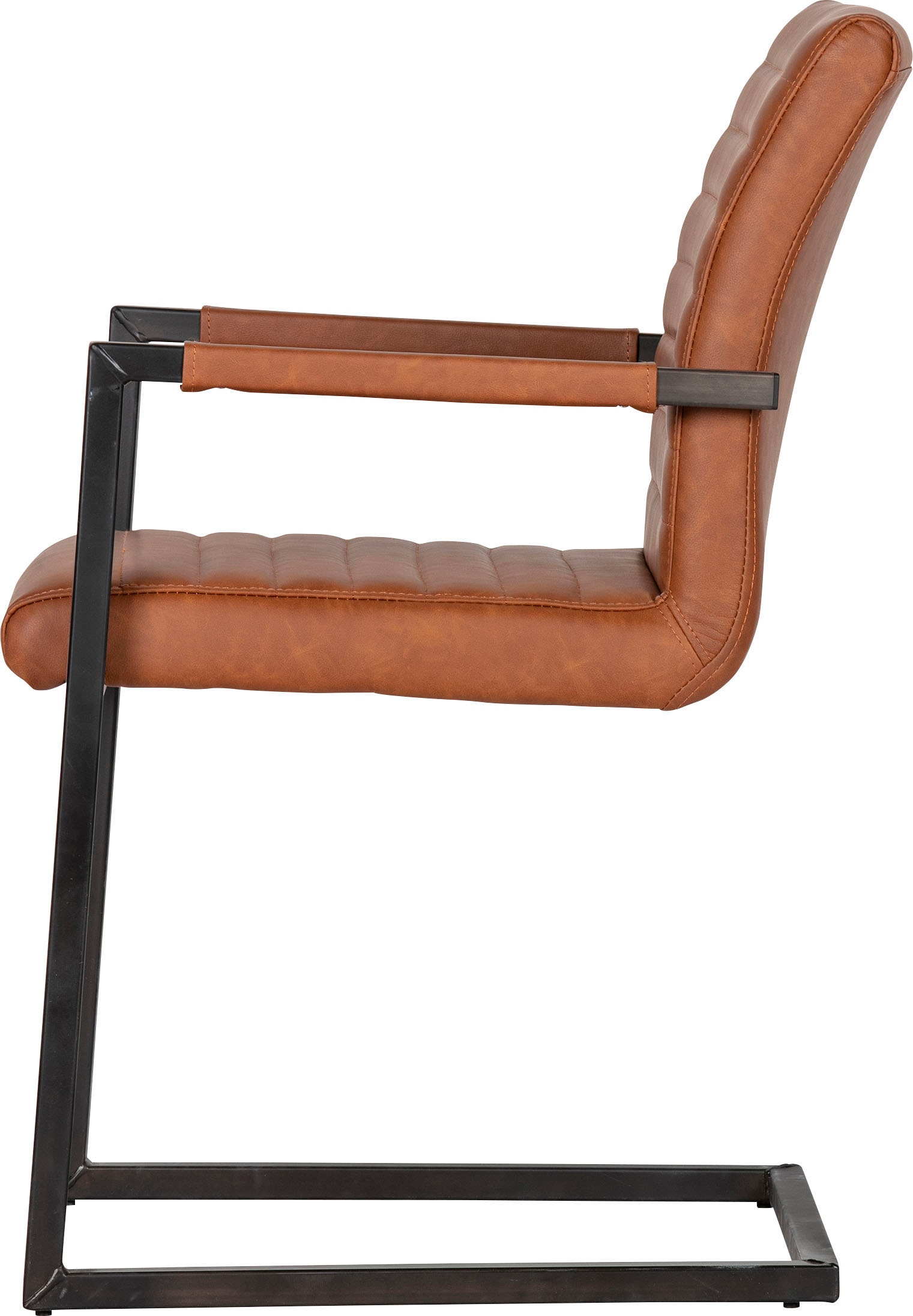 WOOOD Esszimmerstuhl »BASS«, 2 St., Kunstleder, Freischwinger, Breite 54 cm