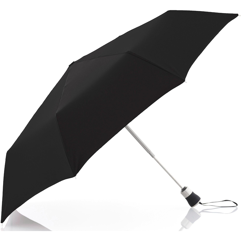 DOPPLER MANUFAKTUR Taschenregenschirm »Oxford Uni, schwarz« handgemachter Manufaktur-Taschenschirm schwarz