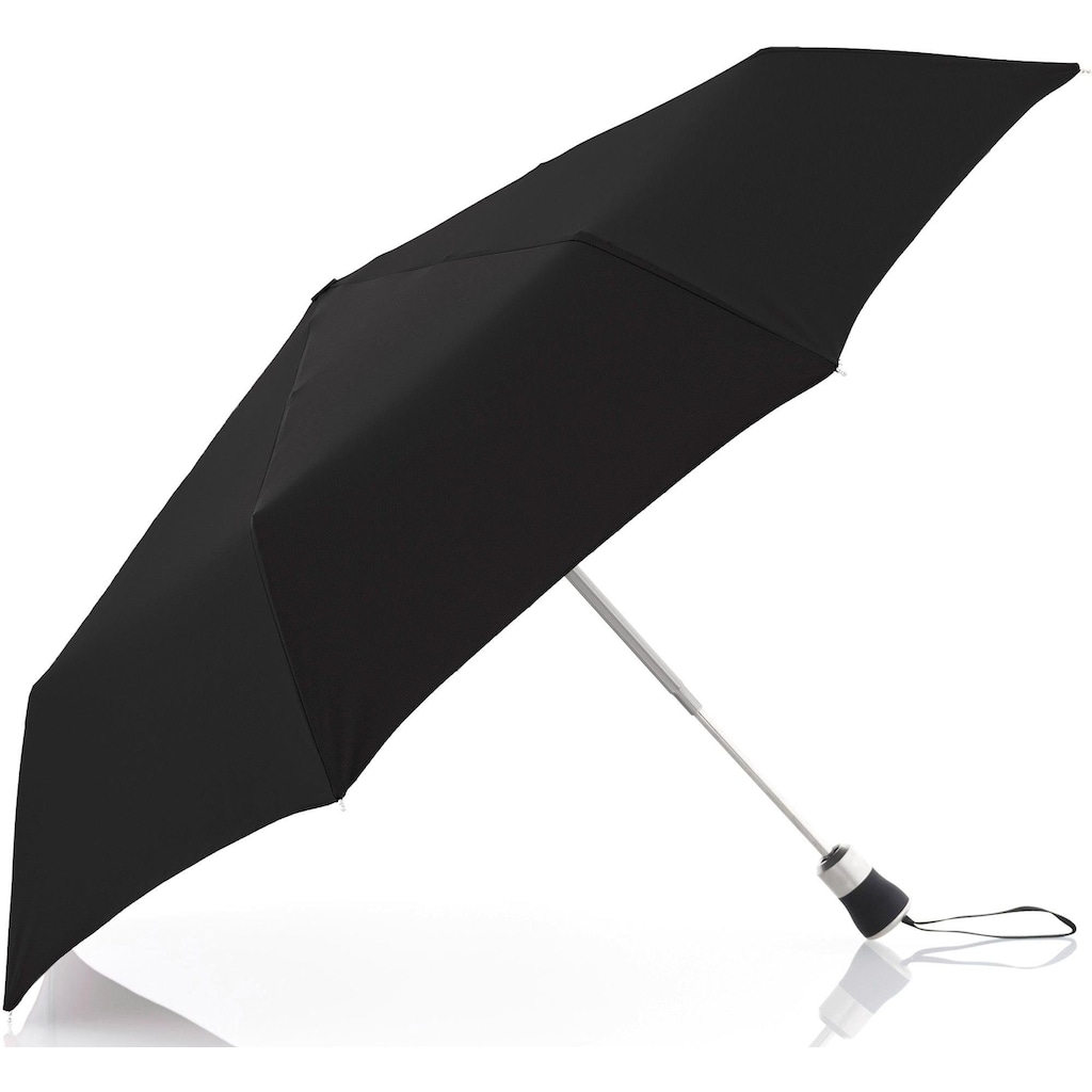 doppler MANUFAKTUR Taschenregenschirm »Oxford Uni, schwarz«