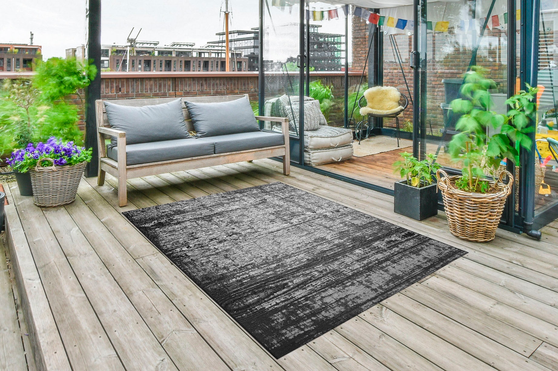 LUXOR living Teppich »Panama, Made in Belgium«, rechteckig, 5 mm Höhe, Flac günstig online kaufen