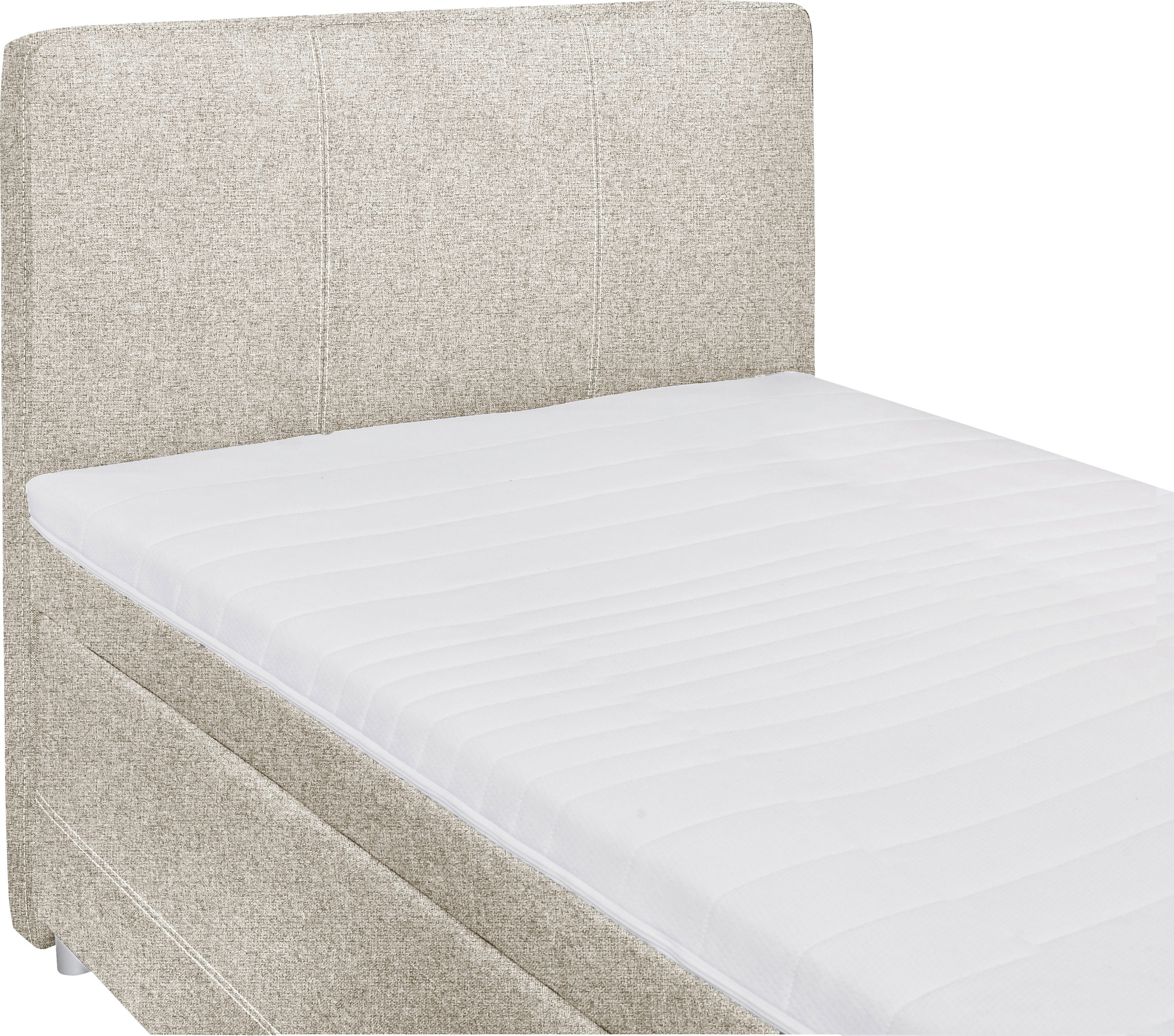 ED EXCITING DESIGN Boxspringbett »Luanda«, wahlweise mit Matratze und Topper
