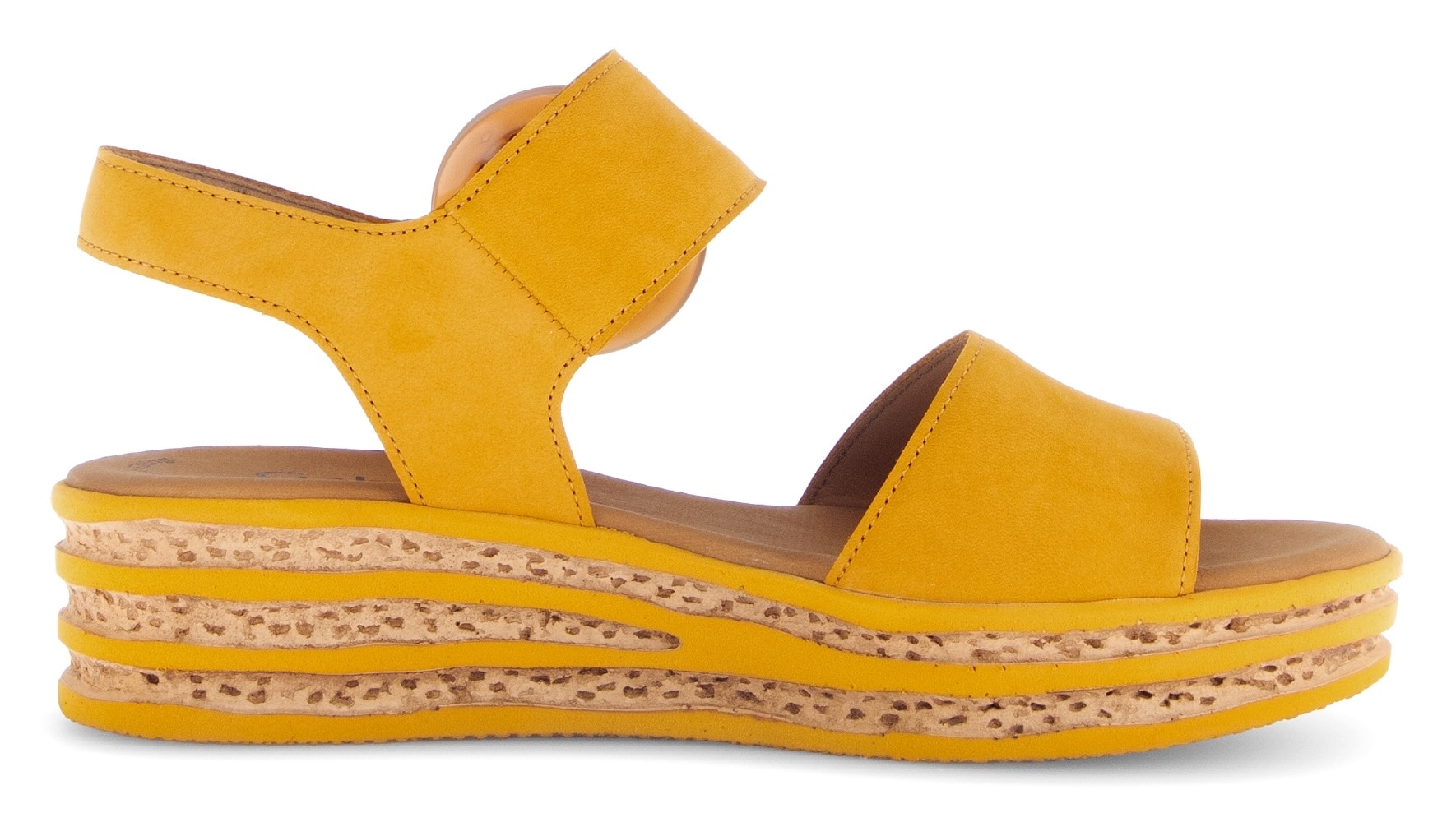 Gabor Keilsandalette  , Sommerschuh, Sandale, Keilabsatz, mit großer Zierschnalle