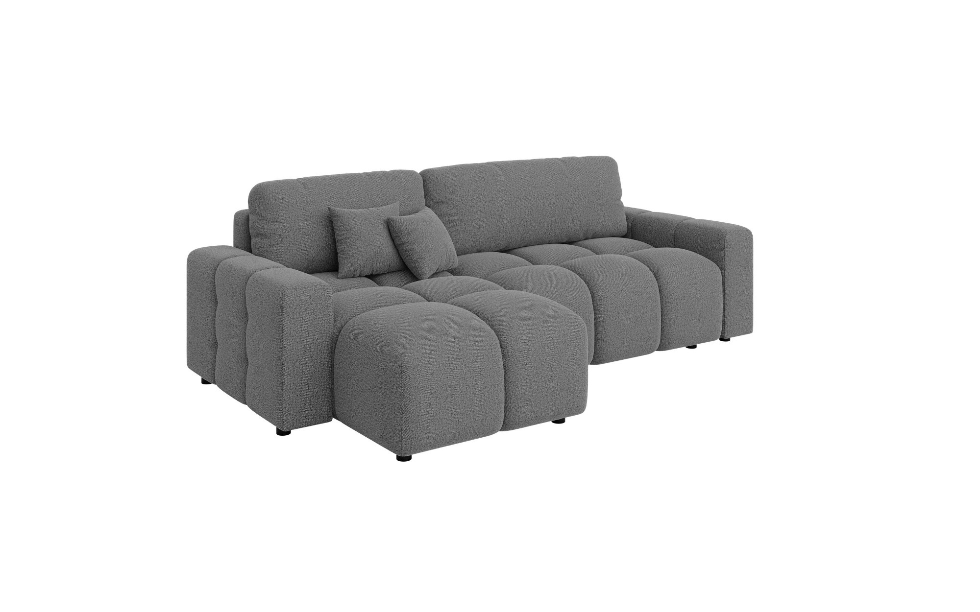 Home affaire Ecksofa »FELICI, Schlafsofa 233cm, L-Form mit Recamiere beidseitig montierbar« Designsofa mit Bettfunktion und Bettkasten, Maße B/T/H: 233/142/88 cm