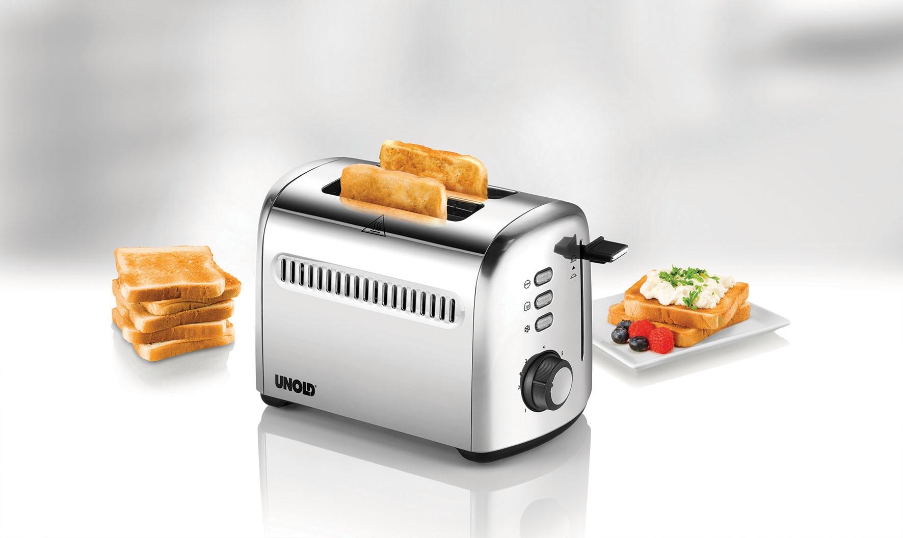 Unold Toaster »2er Retro 38326«, 2 kurze Schlitze, 950 W