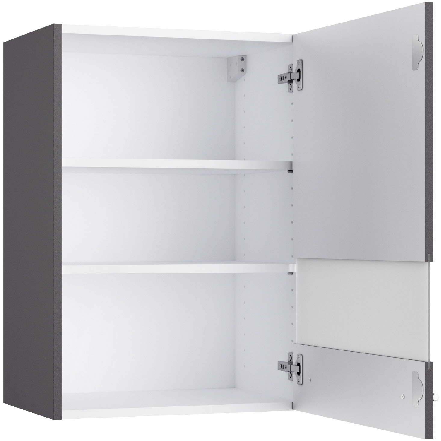 KOCHSTATION Hängeschrank »KS-Bern2«, Breite 50 cm, 1 Tür, 2 Einlegeböden, Front mit Milchglas-Einsatz