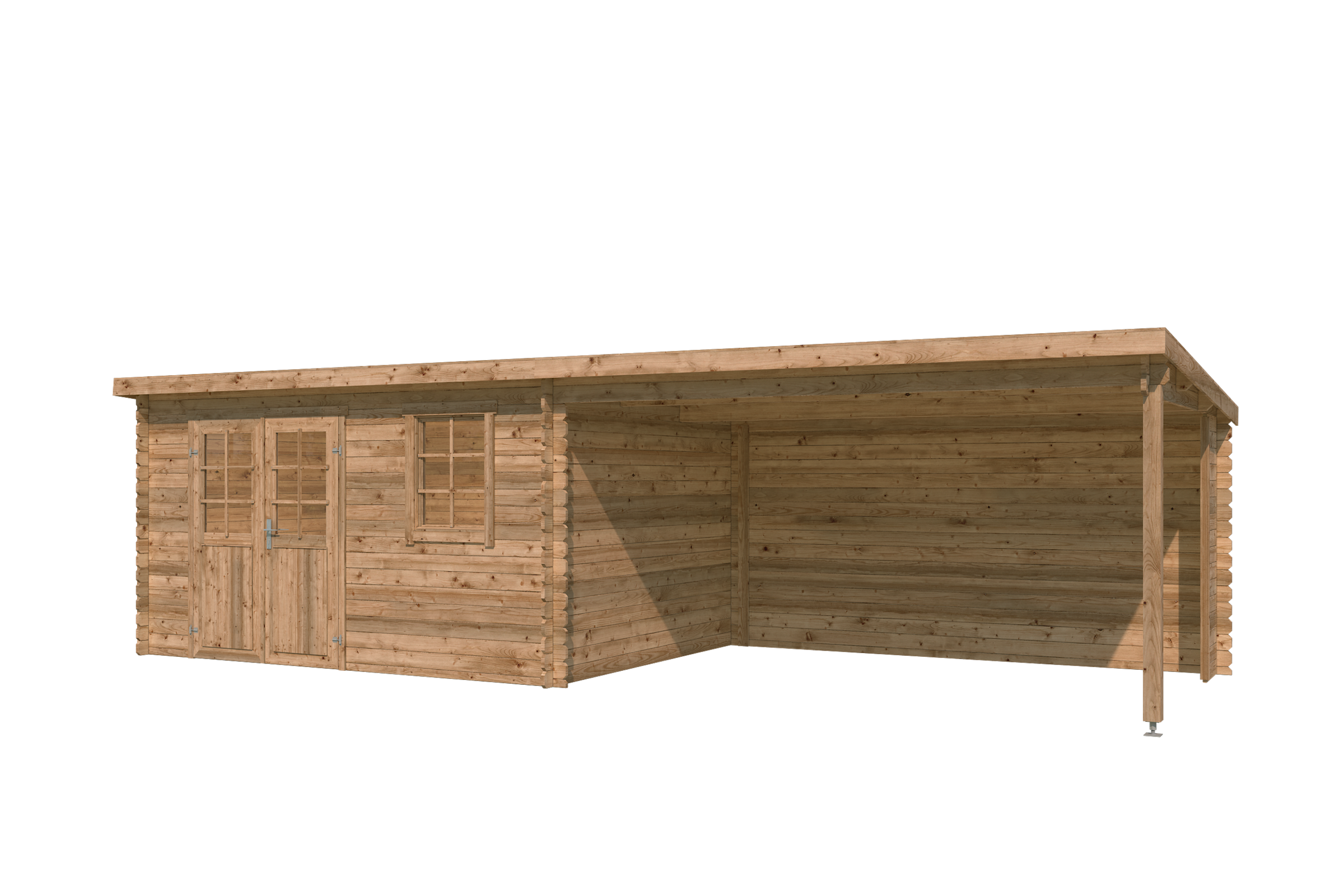 Nordic Holz Gartenhaus »Reno«, (Unterstand inkl. Rückwand)