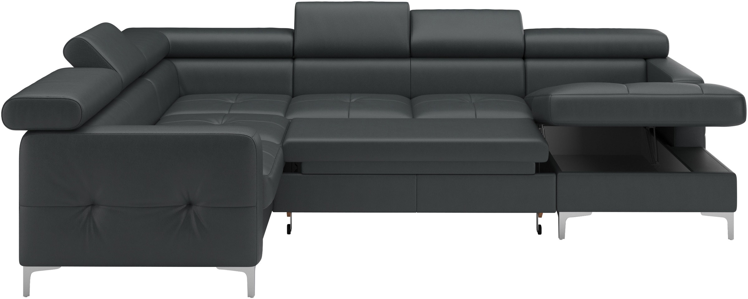 COTTA Wohnlandschaft »Sammy U-Form«, mit Kopfteilverstellung, optional mit Bettfunktion und Bettkasten