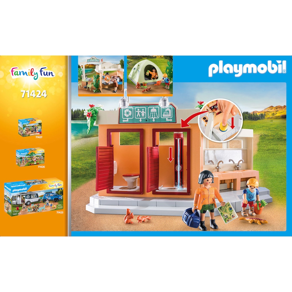 Playmobil® Konstruktions-Spielset »Campingplatz (71424), Family & Fun«, (100 St.)