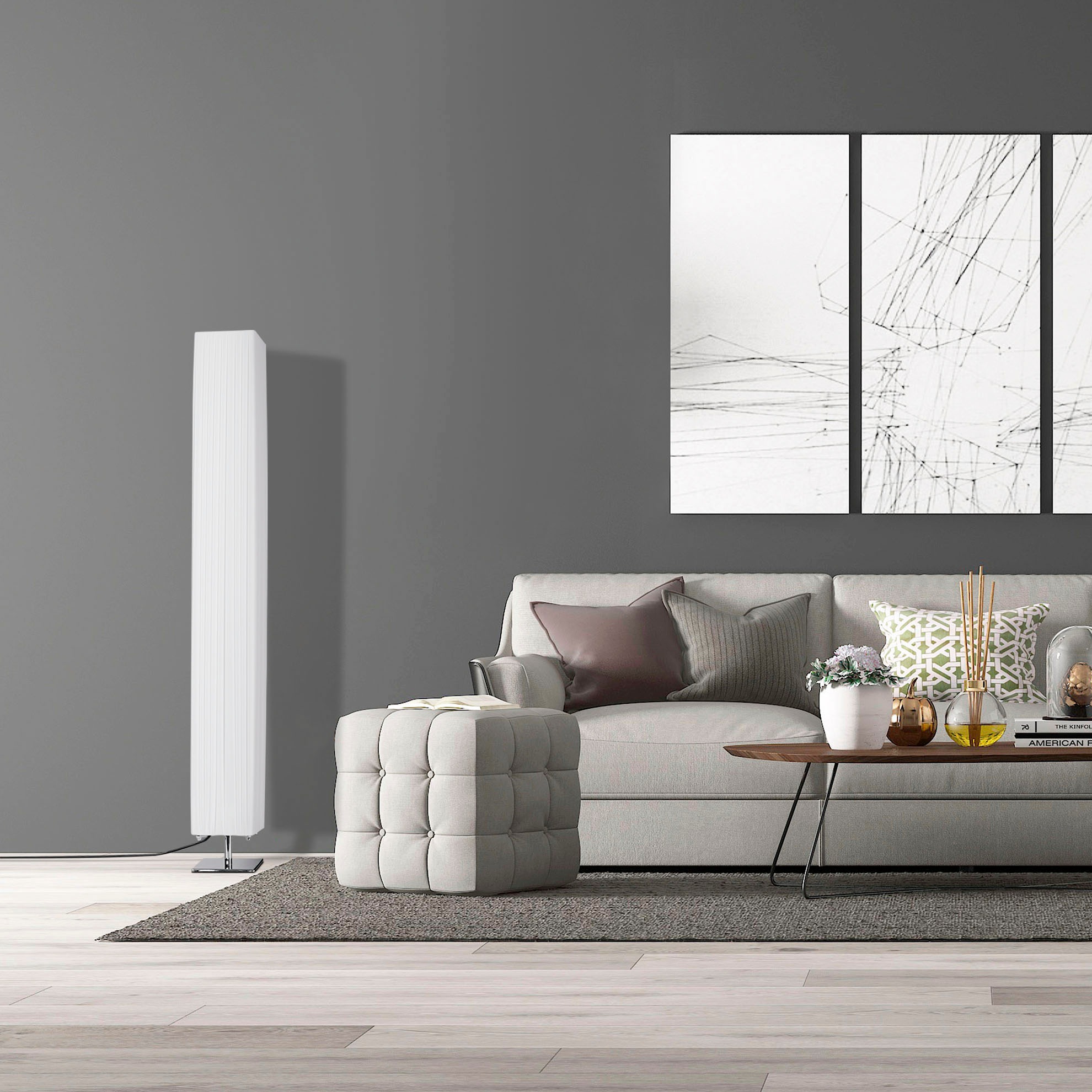 Paco Home Stehlampe »KIRSTEN«, Leuchtmittel E27   ohne Leuchtmittel, LED St günstig online kaufen