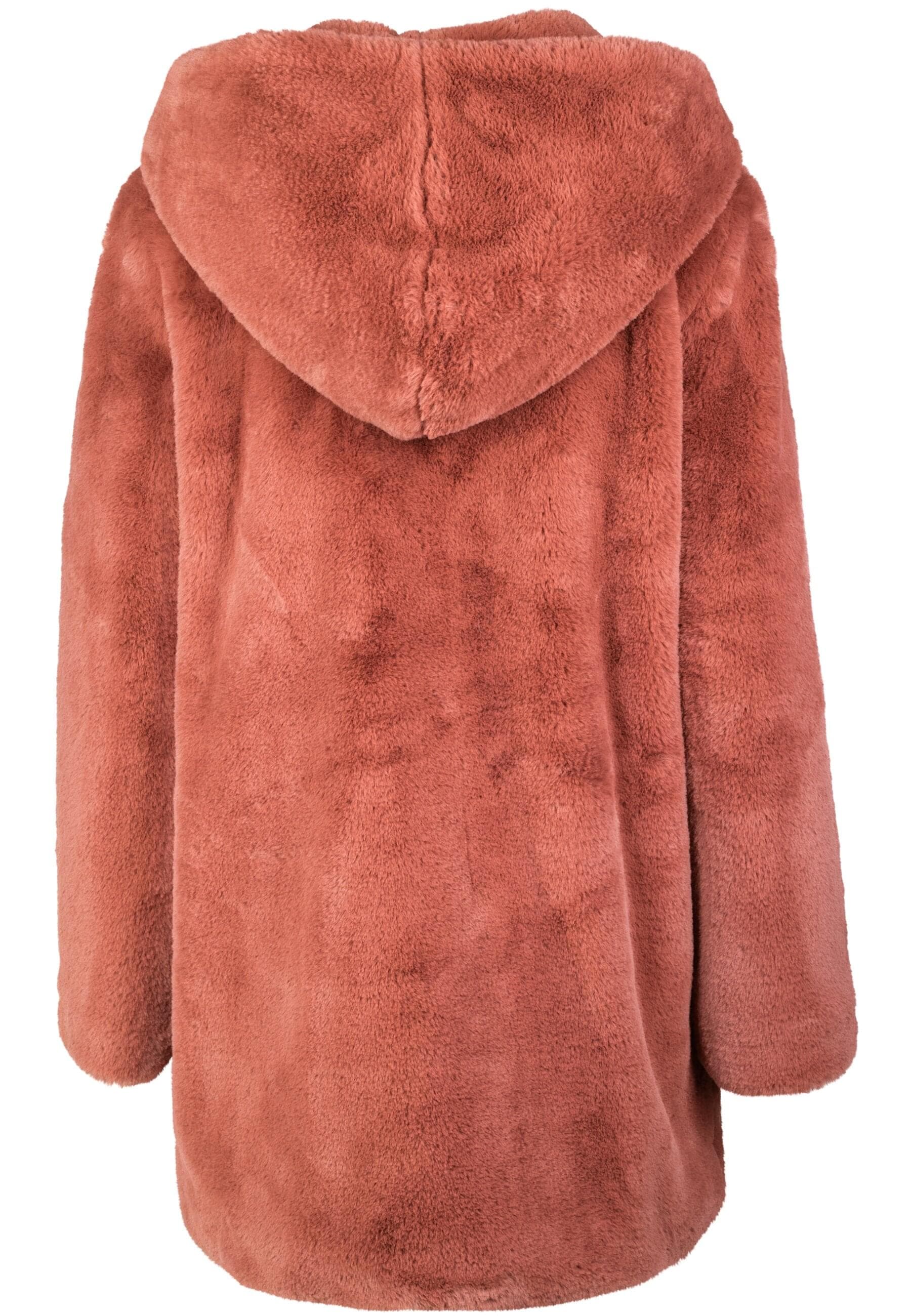 URBAN CLASSICS Parka »Urban Classics Damen Ladies Hooded Teddy Coat« 1 Stk. tlg. ohne Kapuze