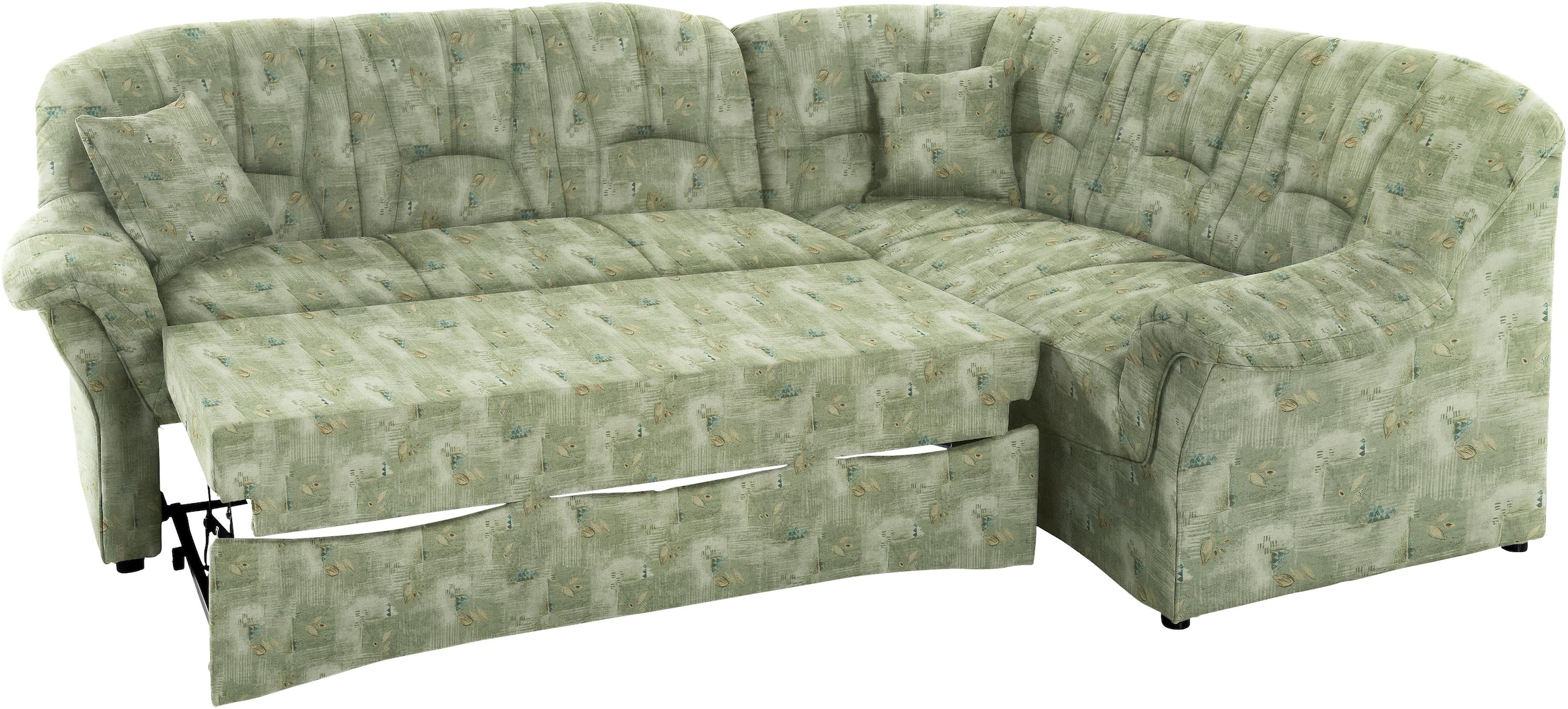 DOMO collection Ecksofa »Bahia, zeitlos und elegant, bequeme Armlehnen, L-Form«, wahlweise mit Bettfunktion