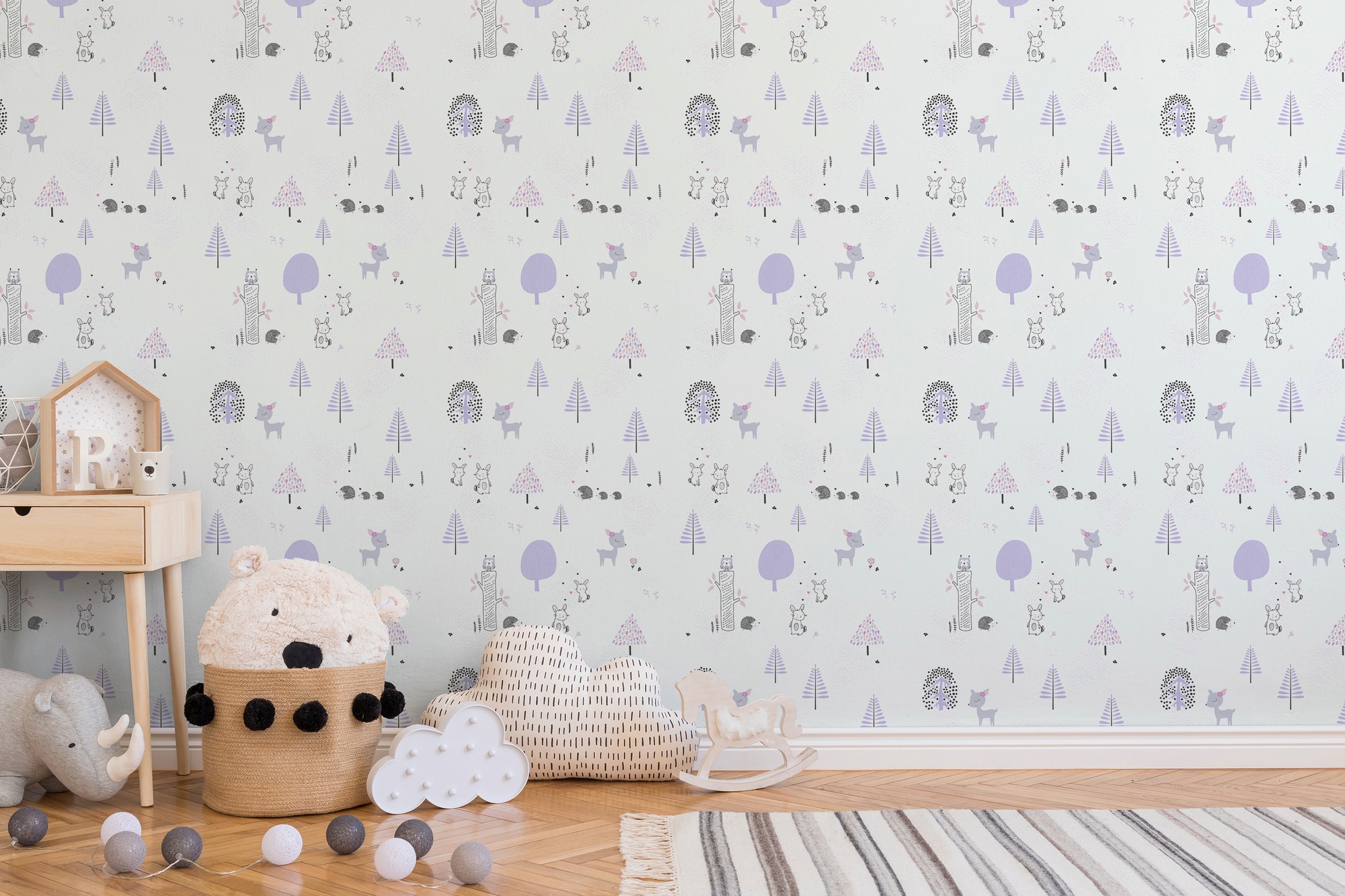 A.S. Création Vliestapete »Little Love«, Motiv-abstrakt-naturalistisch, Kindertapete Tapete Tier Tapeten Kinderzimmer modern Design Wandtapete