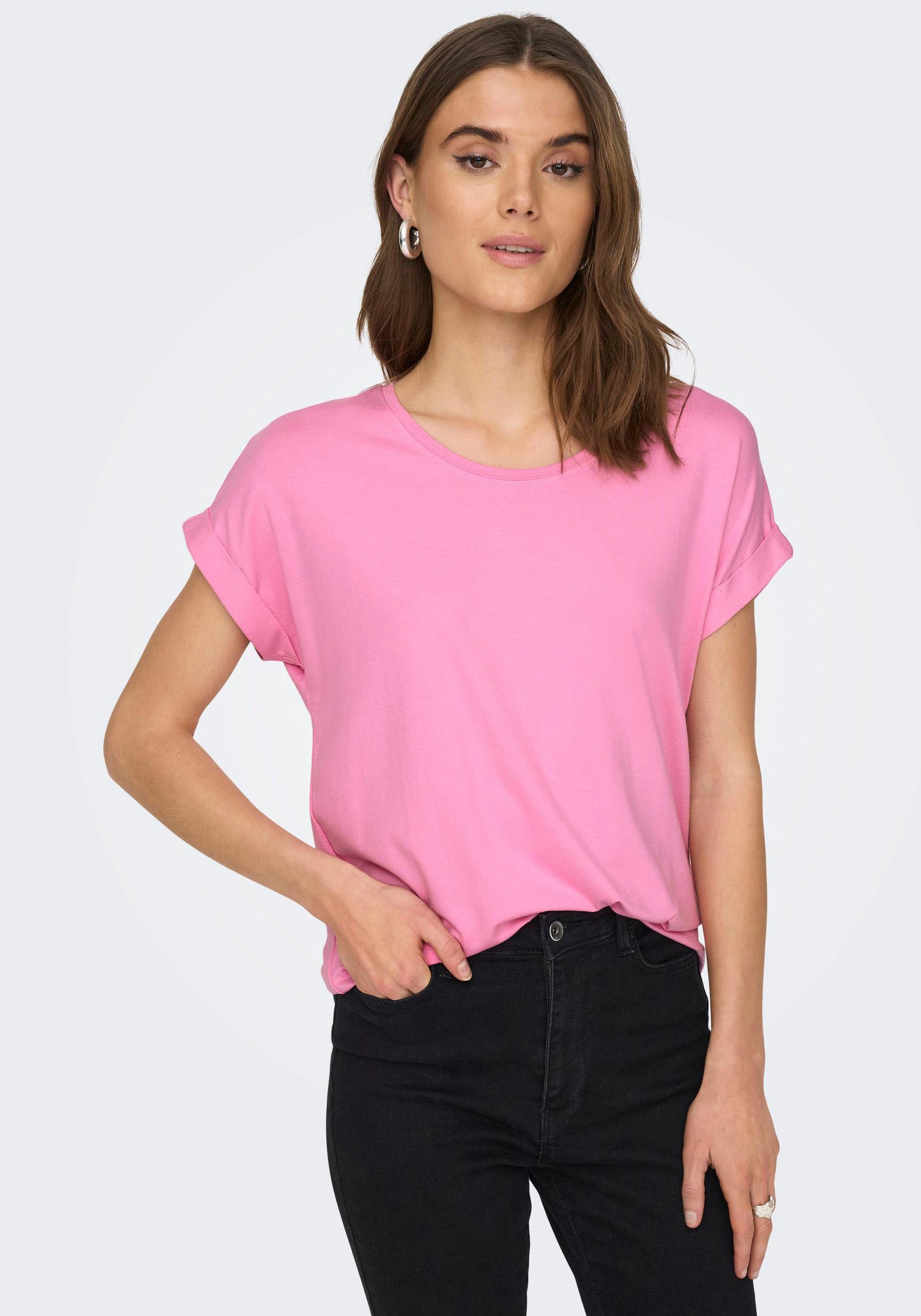 ONLY T-Shirt »ONLMOSTER«, mit Aufschlag am Arm online bestellen