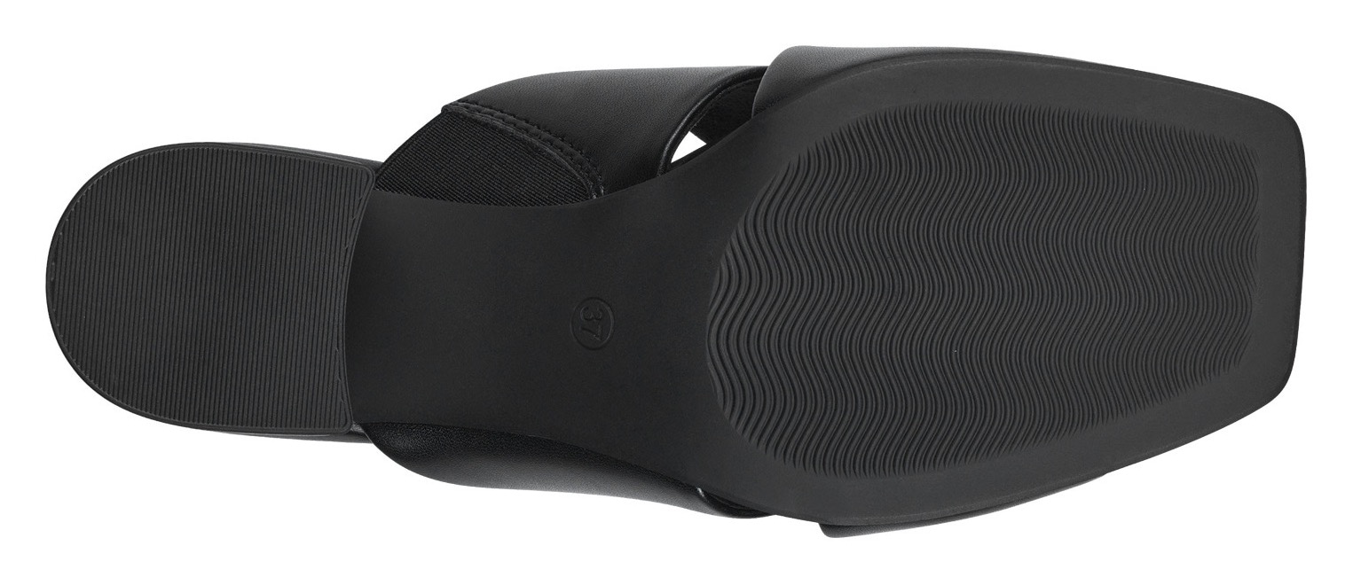 MARCO TOZZI Pantolette  , Blockabsatz, Sommerschuh, Schlappen mit gekreuzter Bandage