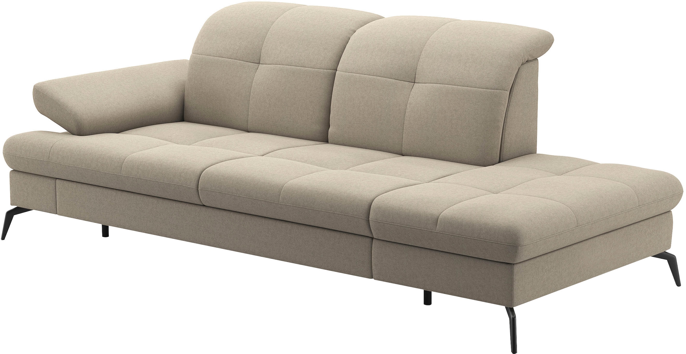 sit&more Recamiere »Amica, inkl. Sitztiefenverstellung und Armteilverstellung« wahlweise mit Kopfteilverstellung und Stauraum