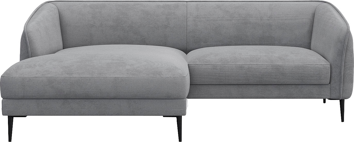 FLEXLUX Ecksofa »Belle Designsofa, bequem durch Kaltschaum im Sitz«, Skandi günstig online kaufen