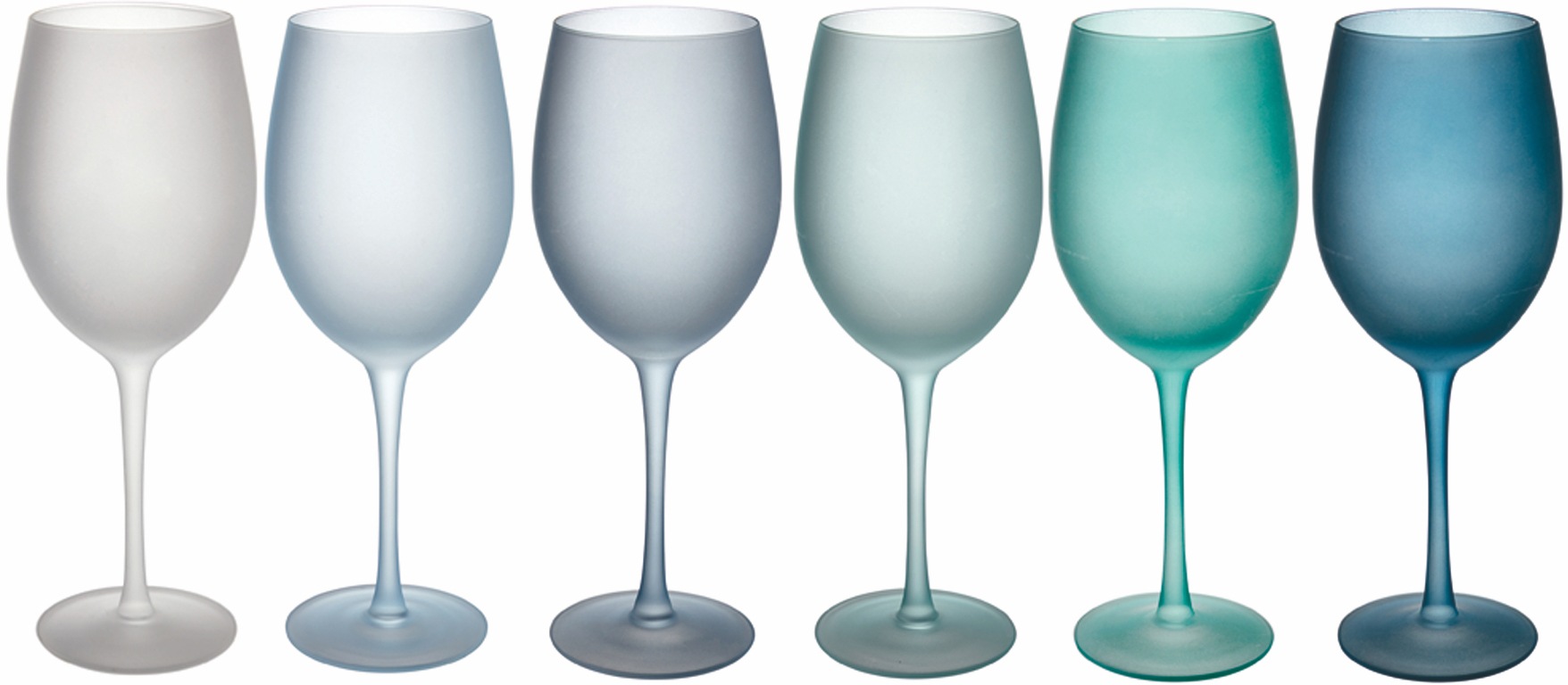 Villa d'Este Weinglas »Happy Hour Ocean«, (Set, 6 tlg.), Gläser-Set, 6-teilig, Inhalt 550 ml