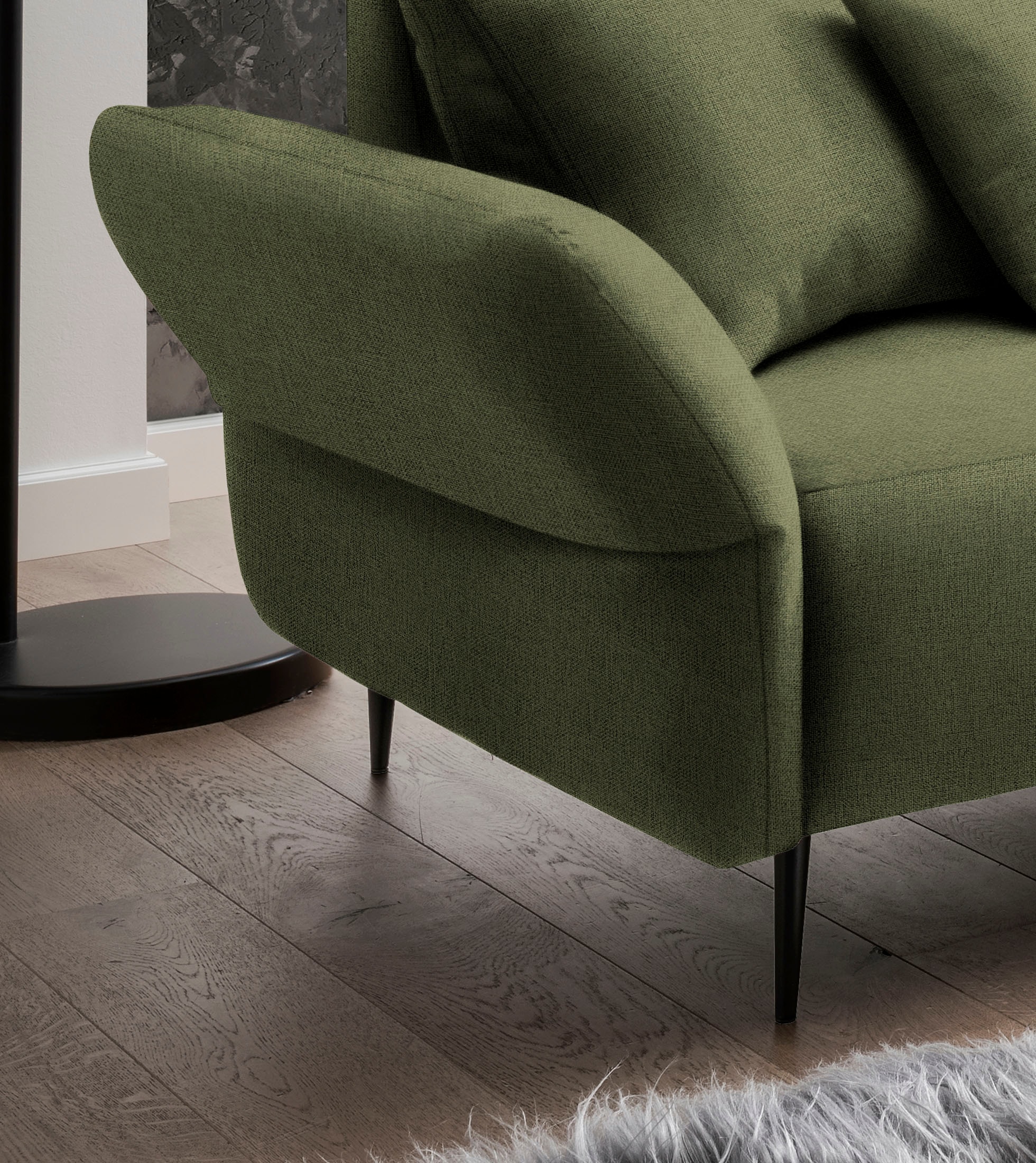 Home affaire Ecksofa »Amarena L-Form« inklusive Armlehnenverstellfunktion, 4x Zierkissen gratis