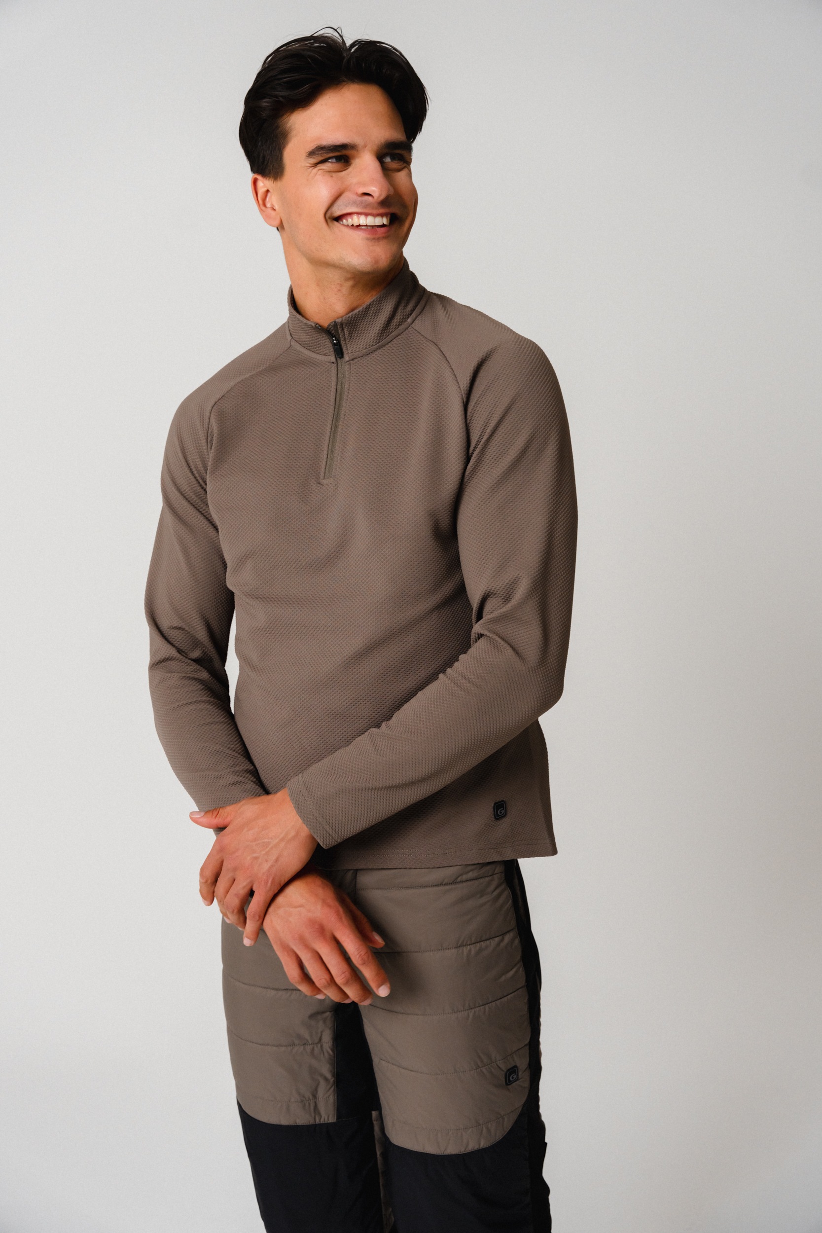 Gonso Radtrikot »Essential Jersey Longsleeve Therm M« Herren Radtrikot half-zip, langarm Trikot, Semi Fit