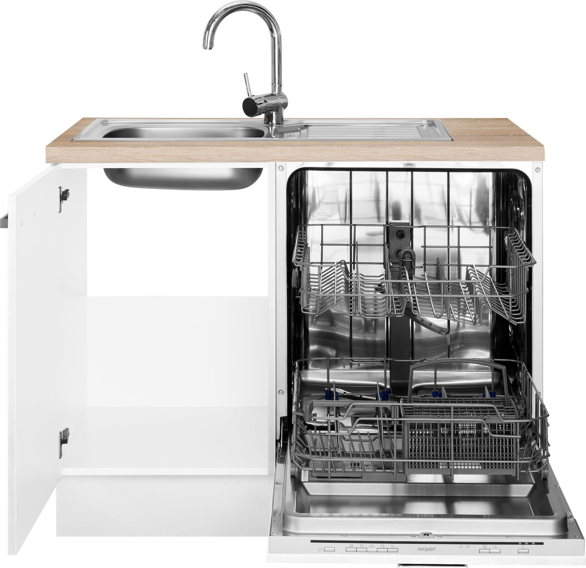 OPTIFIT Winkelküche »Parma« mit E-Geräten, Stellbreite 215x175 cm