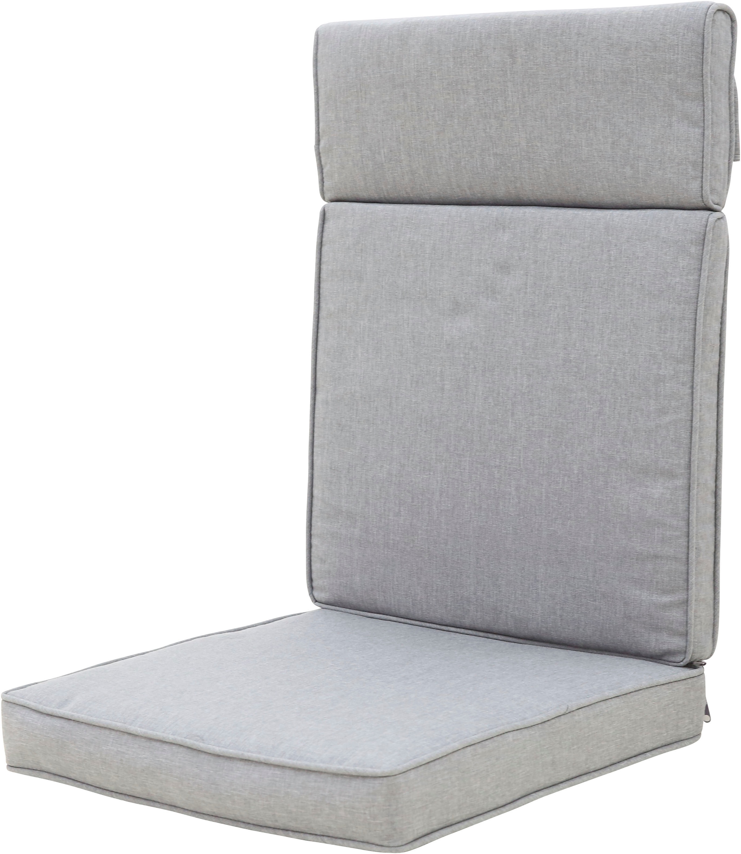 KONIFERA Garten-Essgruppe »»Newcastle«« Set, 8 Sessel, Rückenlehne verstellbar, Tisch 100x230x75 cm, inkl. Auflagen, 17 Stk. tlg. Aluminium/Polyrattan