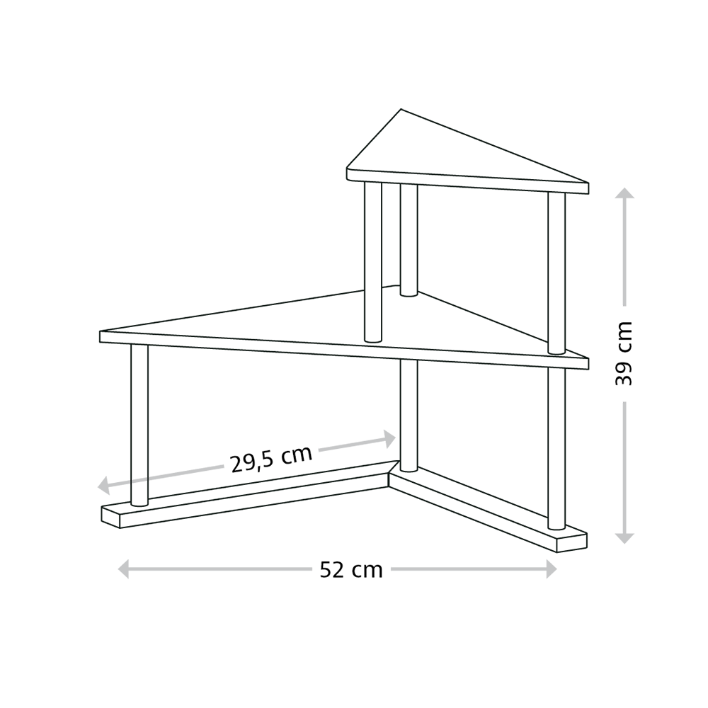 KESPER® Eckregal »Küchen-Eck-Regal, Bambus, FSC« 1 Stk. tlg.