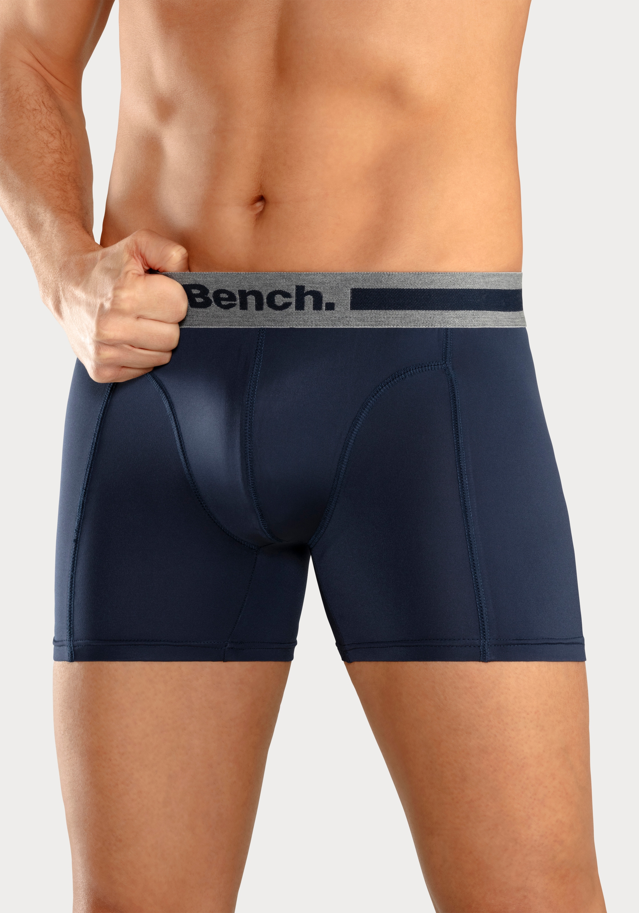 Bench. Boxer »Boxershorts für Herren«, (Packung, 4 St.), mit Overlock-Nähten vorn