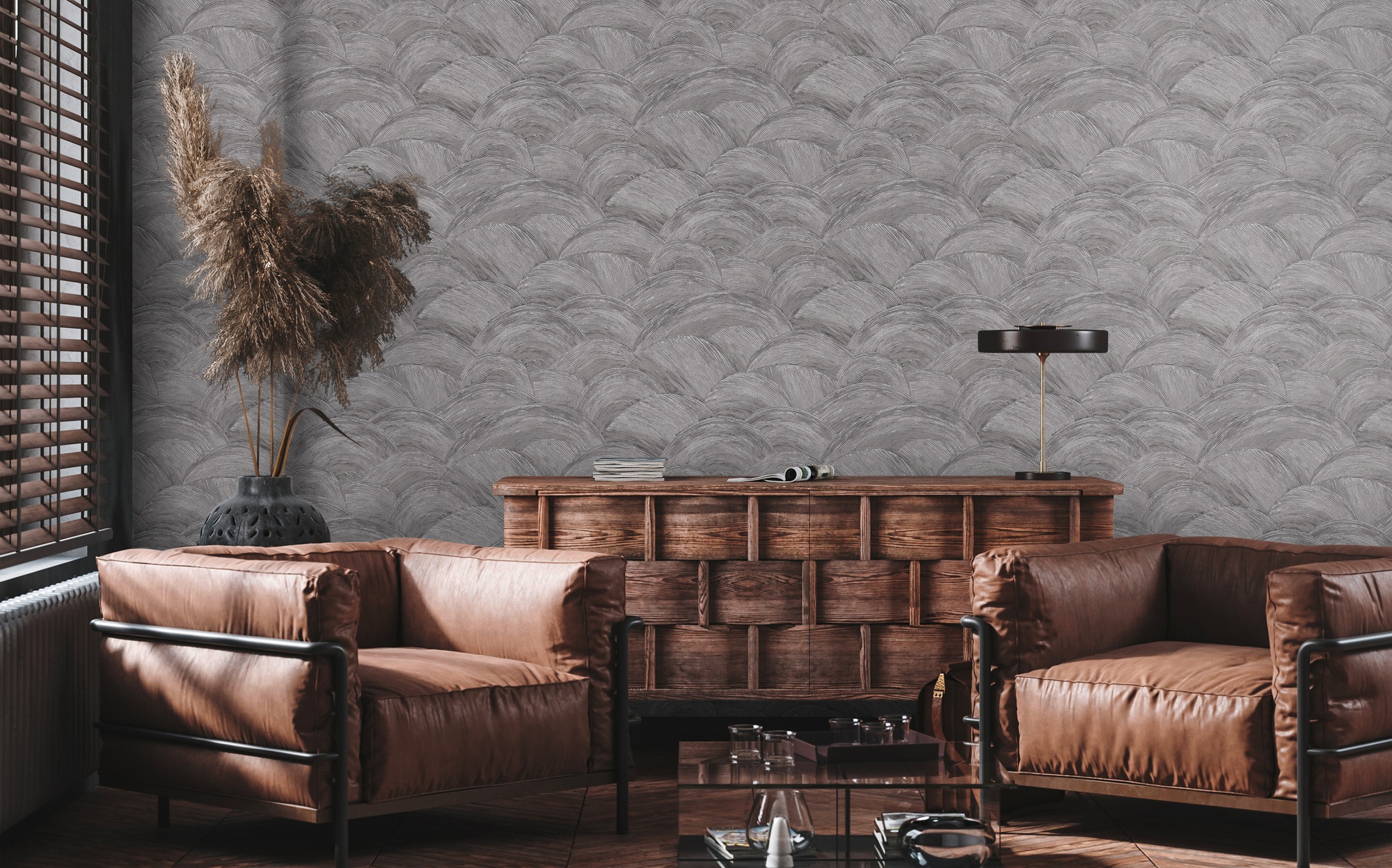 living walls Vliestapete »Metropolitan Stories. Travel Styles. Tapete Abstrakt«, matt-gemustert-neutral, Kunst Tapete Kreise Strukturiert Designtapete Tapeten Wohnzimmer Flur