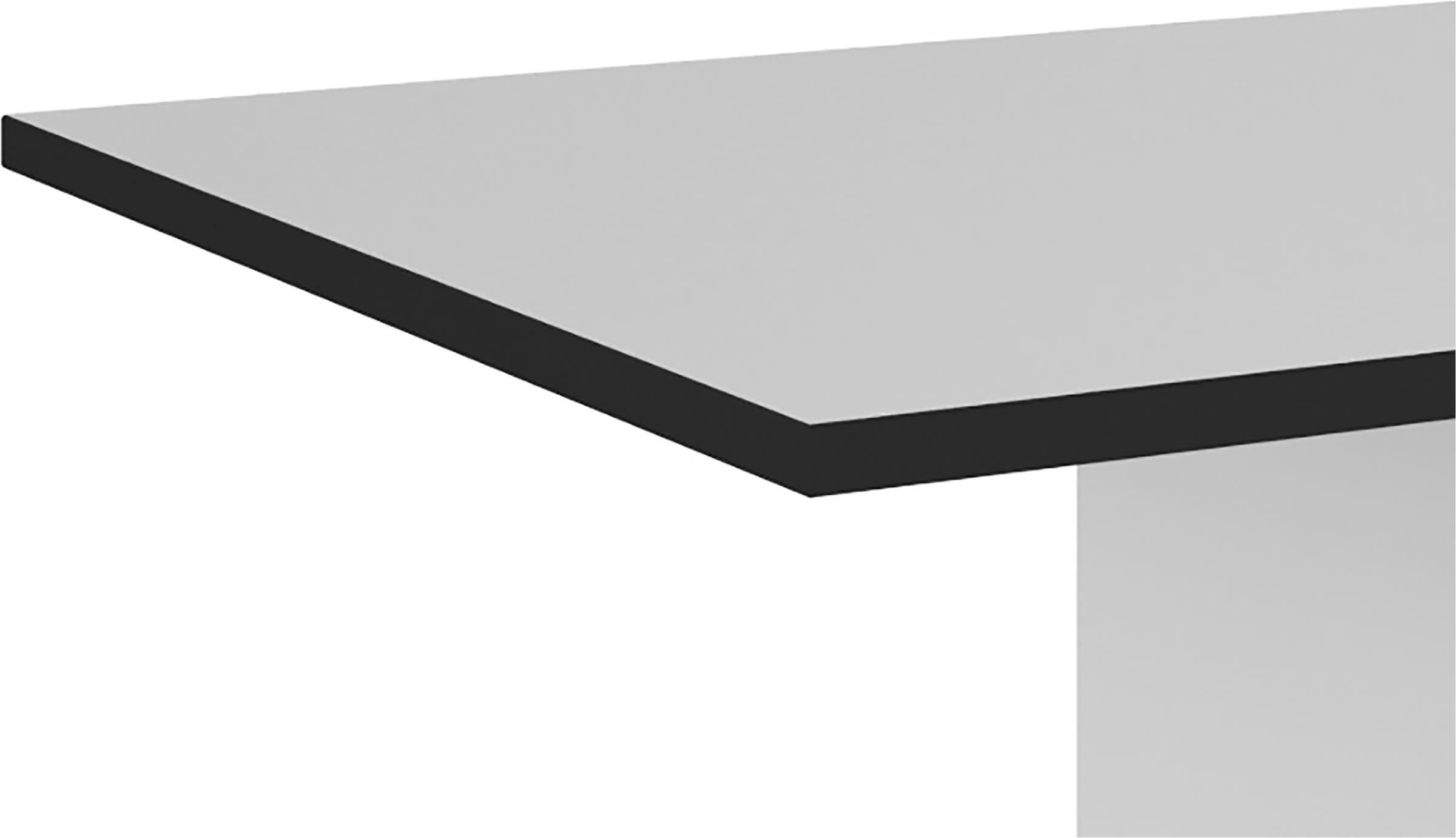 byLIVING Couchtisch »TOM« Eiche-Optik oder Weiß, Kante schwarz, Belastbarkeit 40 kg, B: 110 cm