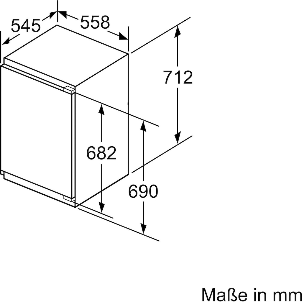 NEFF Einbaugefrierschrank »GI1113FE0«, N 50, 71,2 cm hoch, 55,8 cm breit