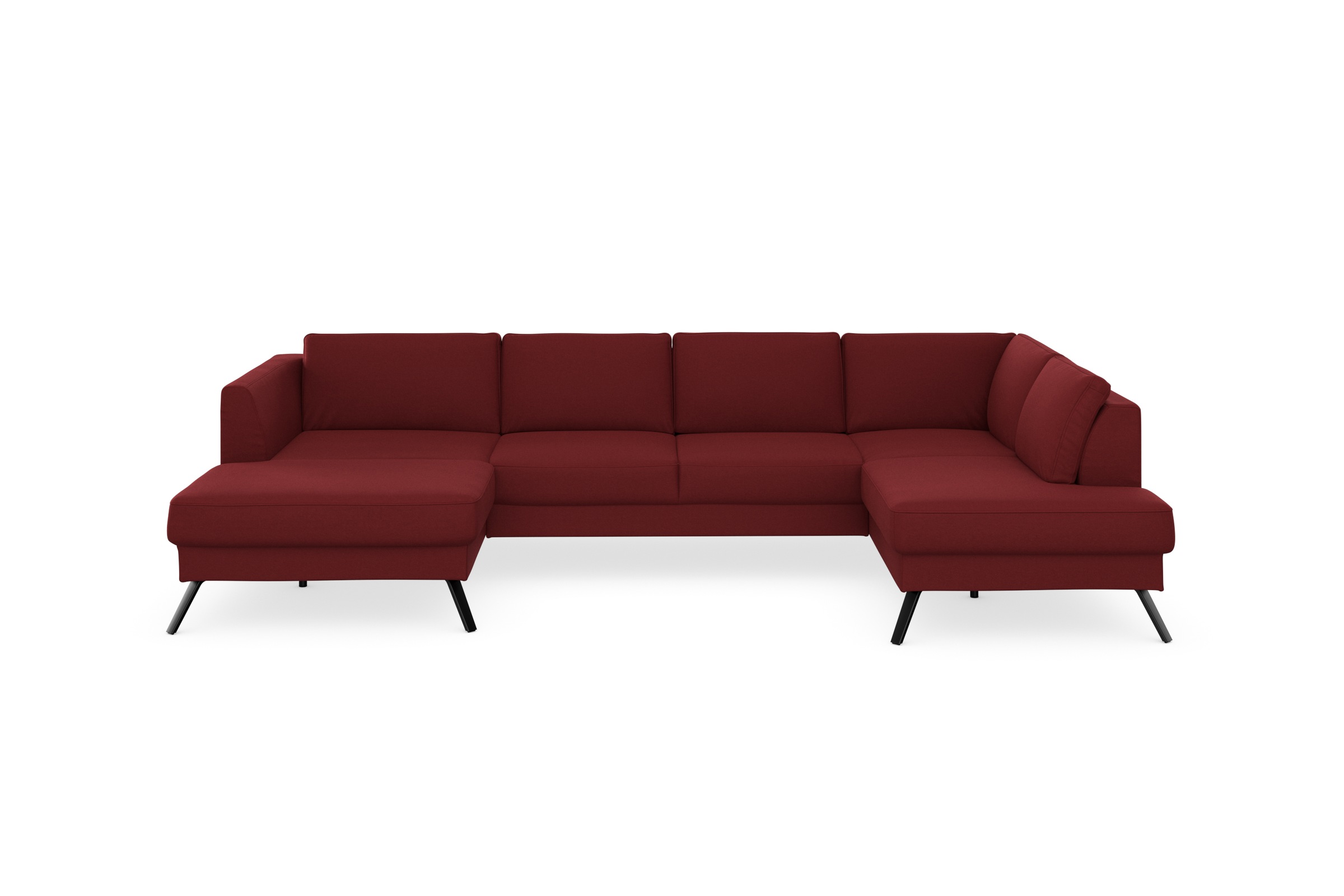 sit&more Wohnlandschaft »Lindholm U-Form«, mit Sitztiefenverstellung und Federkern