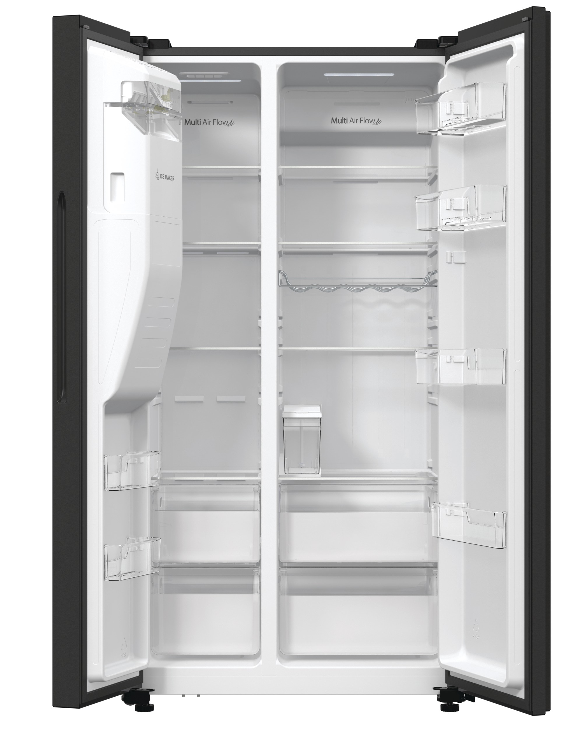 Hisense Side-by-Side »RSIM535AFE«, Wasser-/Eisspender, NoFrost, mit Wassertank, Made in Europe