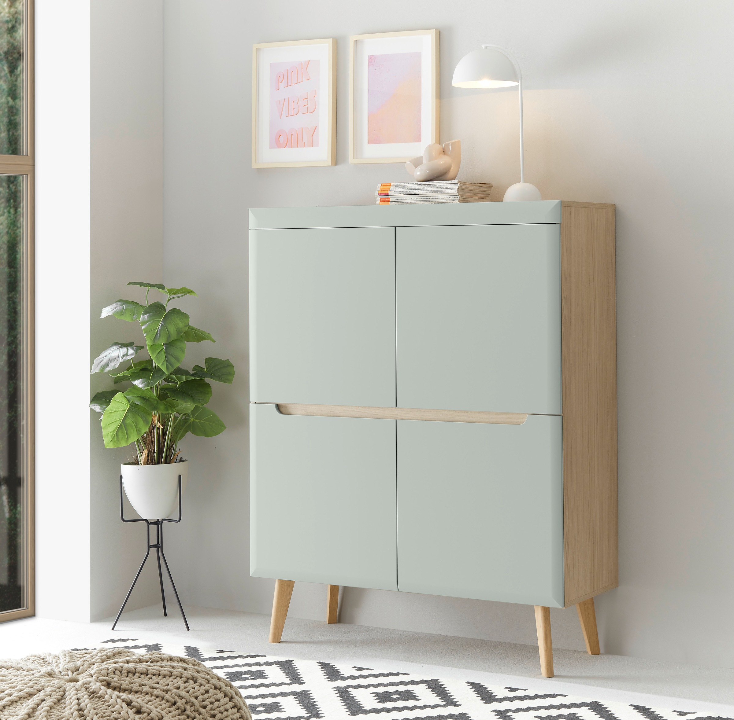 INOSIGN Highboard "Torge, Kommode, Schrank, Sideboard, Anrichte, Mehrzwecks günstig online kaufen