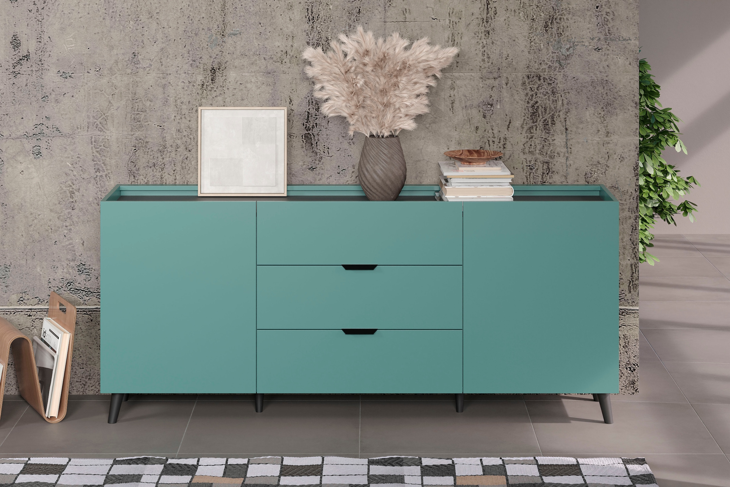 andas Sideboard »Mikkeline«, (1 St.), TV-Schrank, B / H: 180 / 82 cm