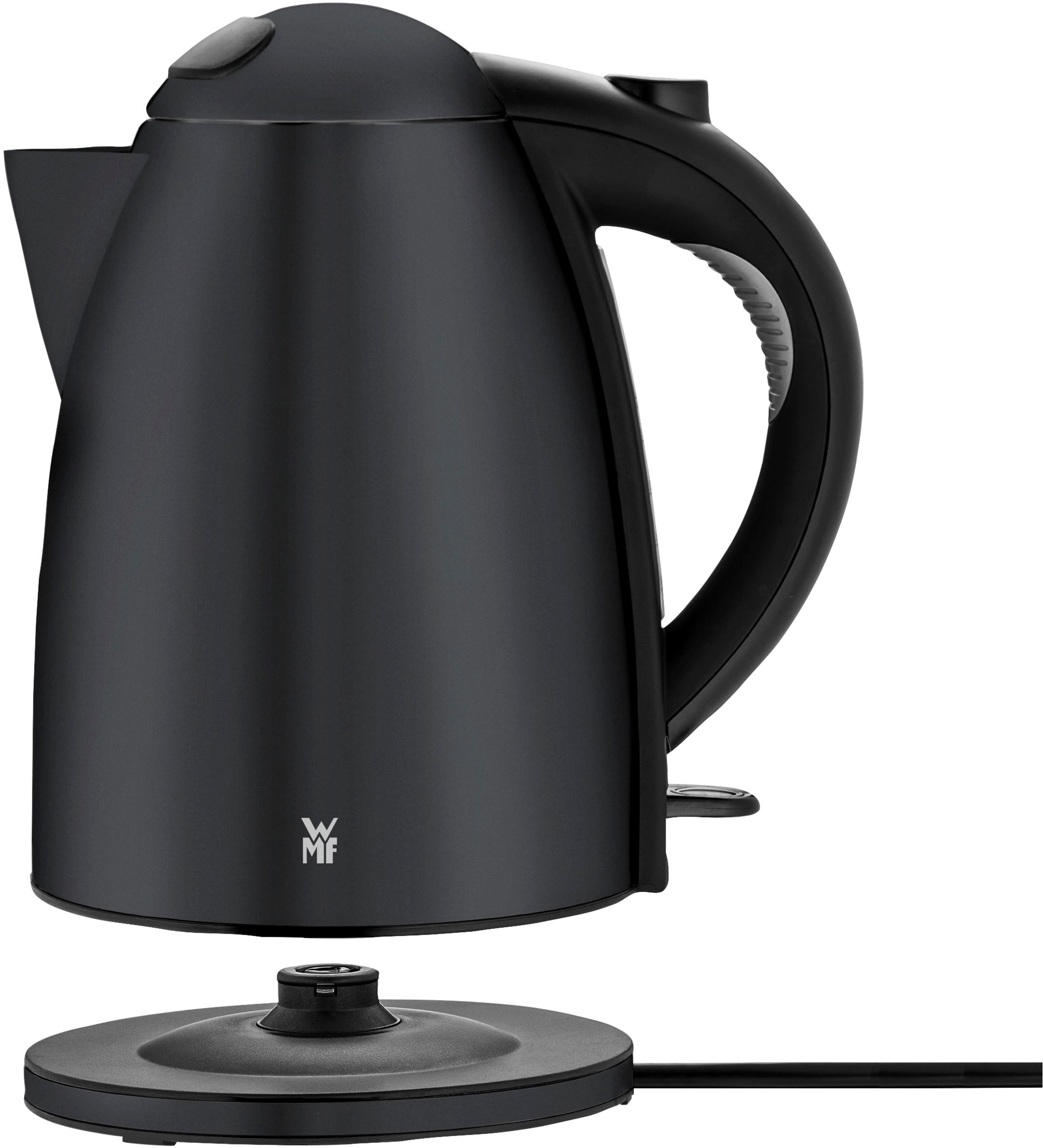 WMF Wasserkocher »Stelio Deep Black«, 1,7 l, 2400 W, Cromargan, beleuchtete Wasserstandsanzeige, 2400 Watt