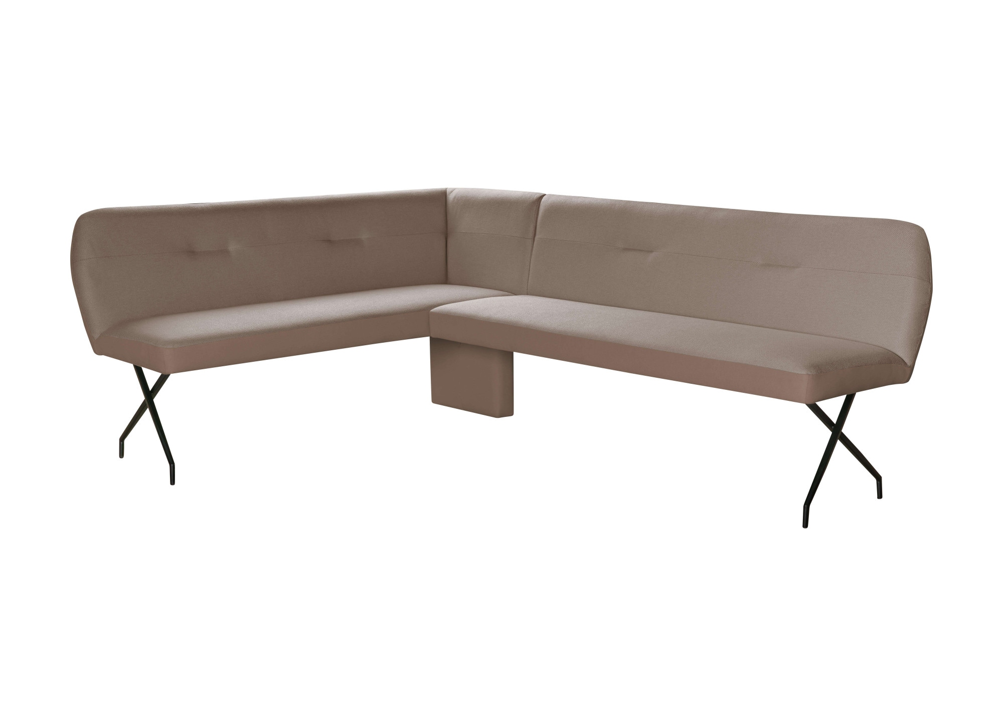 OTTO home Eckbankgruppe »Gabi Essecke, Sitzgruppe, Eckbankgruppe, Küchenbankgruppe« Set, 4tlg, 4 tlg. tlg. Stuhl: 360° drehbar (Rückst.), 2-Stoff-Design. Wellenfederung Eckbank