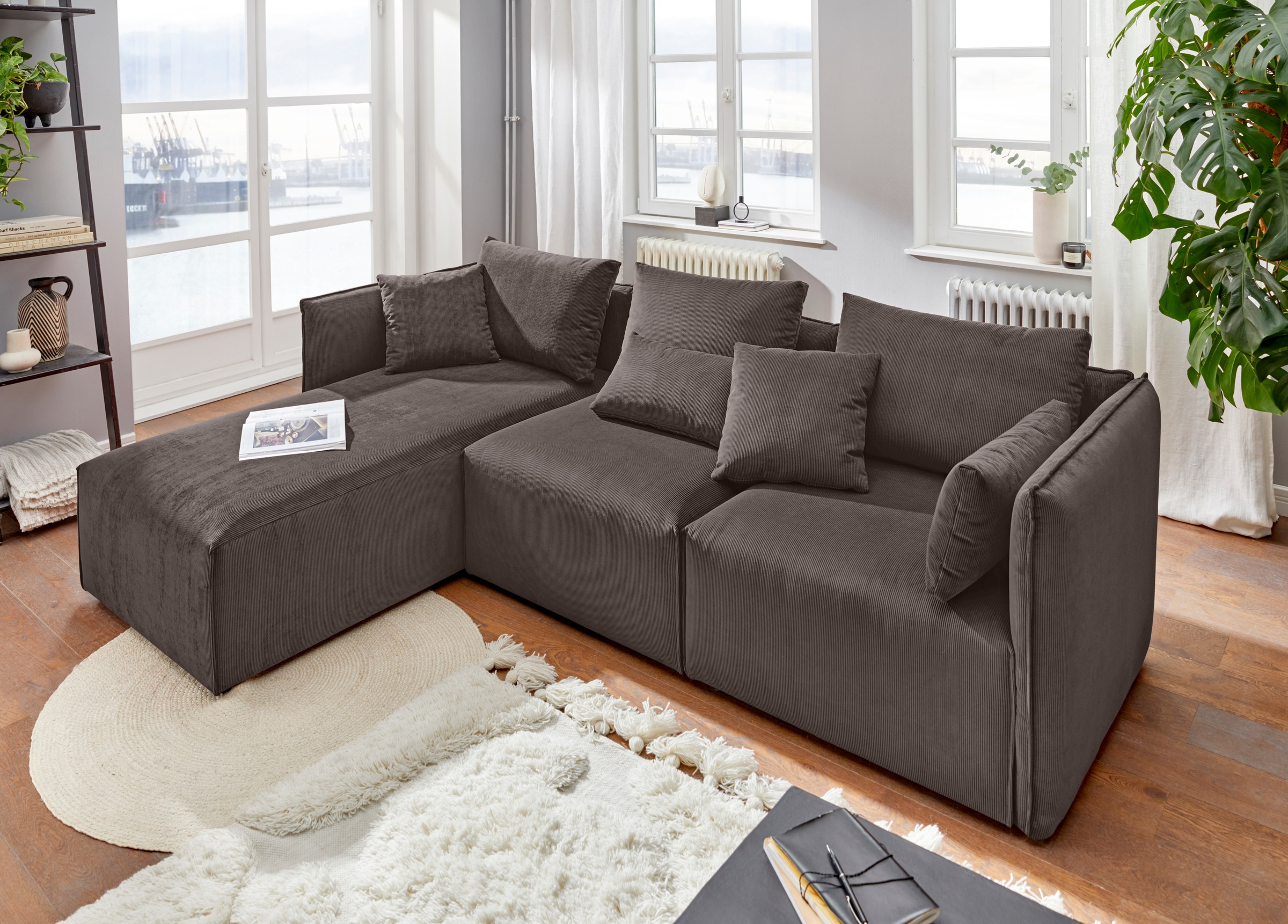 OTTO home Ecksofa »Nöre L-Form« 3 Teile, in vielen Bezugsqualitäten und Far günstig online kaufen