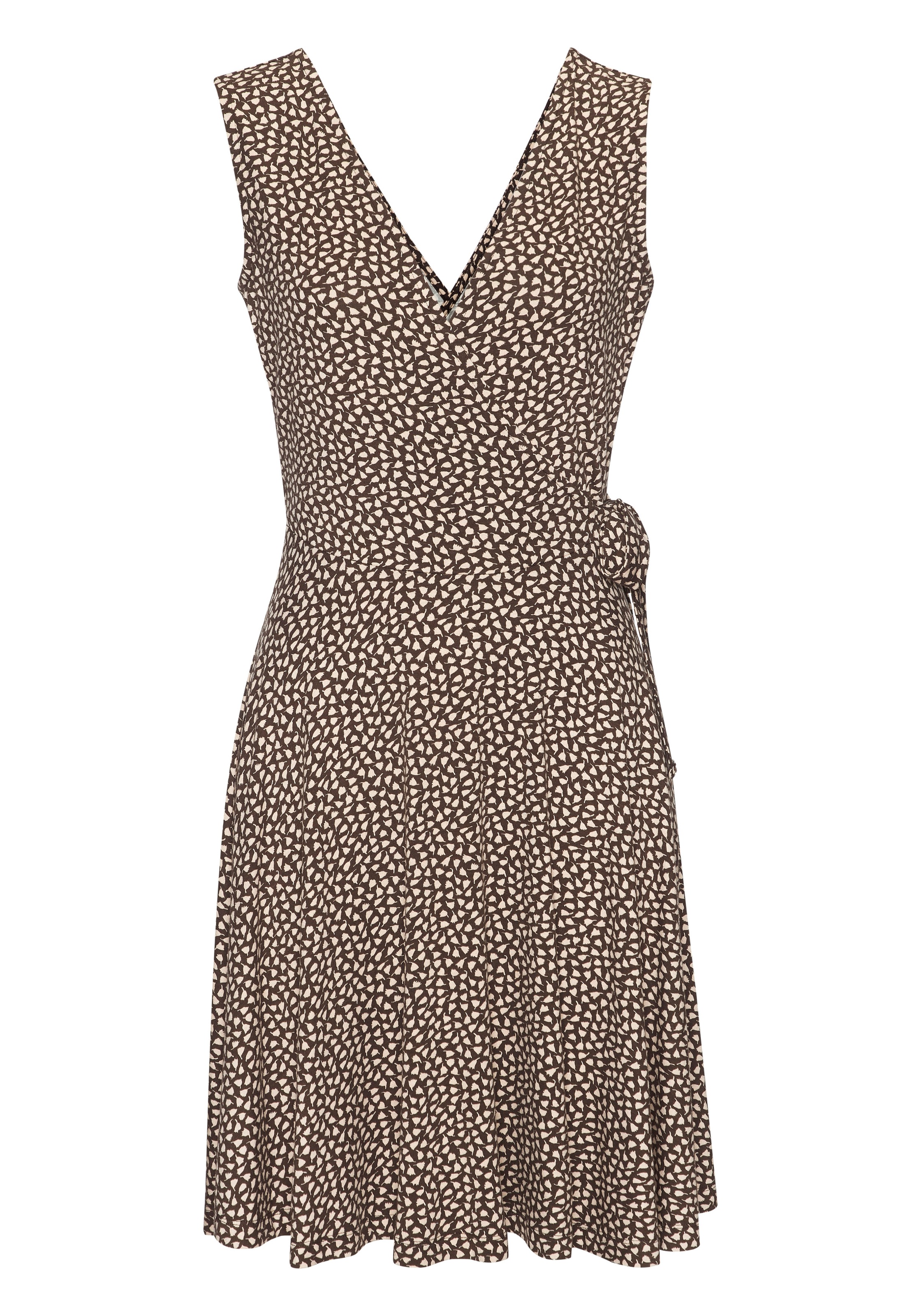 s.Oliver Strandkleid, mit zartem Blumenprint und Bindeband