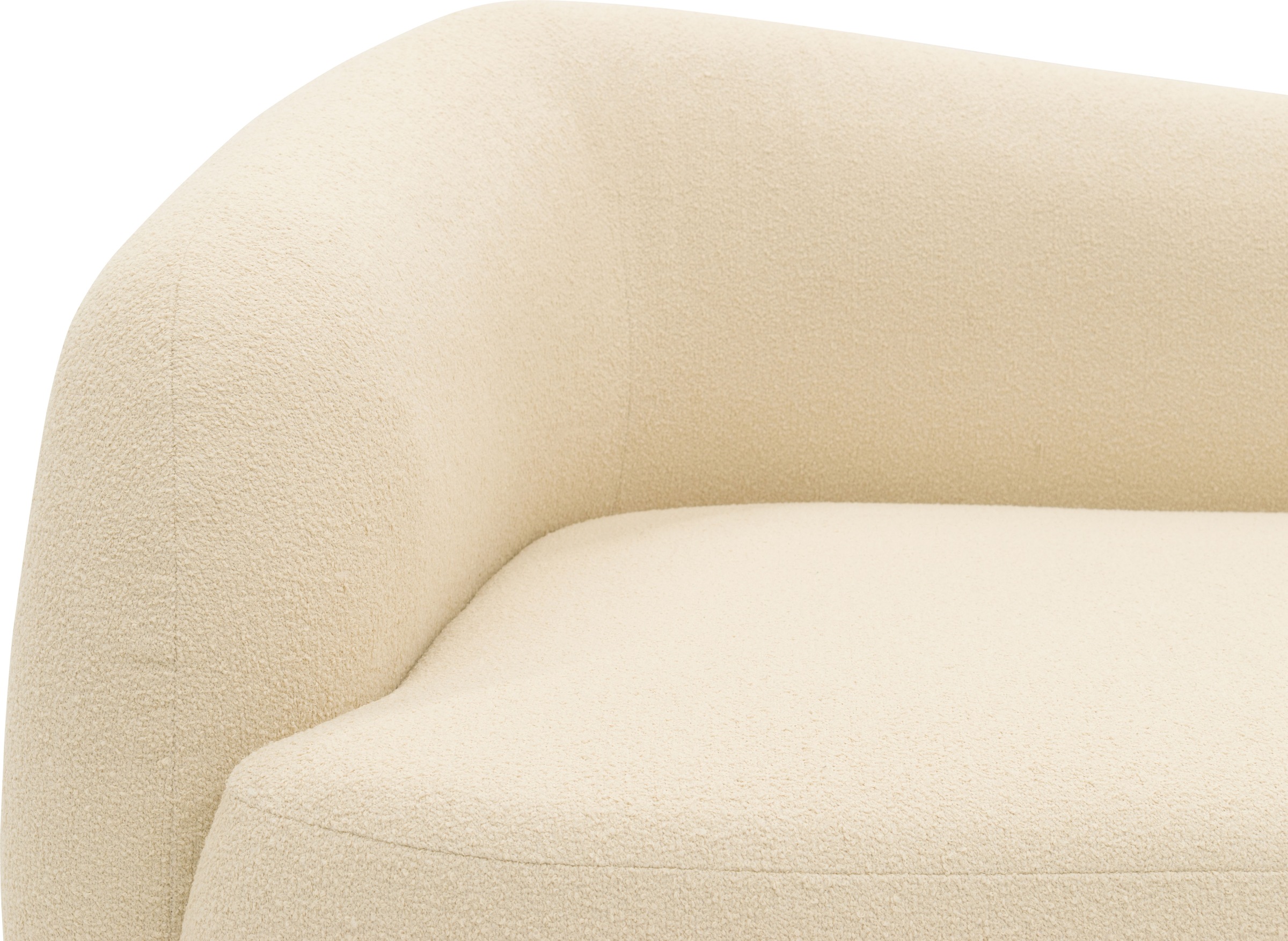 DOMO collection Recamiere »Poika, auch als Sessel und Hocker bestellbar, Bezug Fellimitat«, Formschönes Outdoor-Highlight, ideal für Garten, Balkon, Terrasse