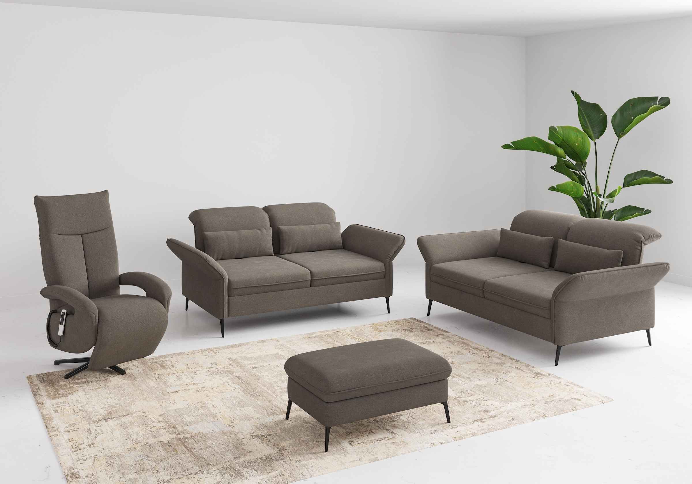 sit&more 2,5-Sitzer »Emely«, mit Sitztiefenverstellung, optional mit Bettfunktion