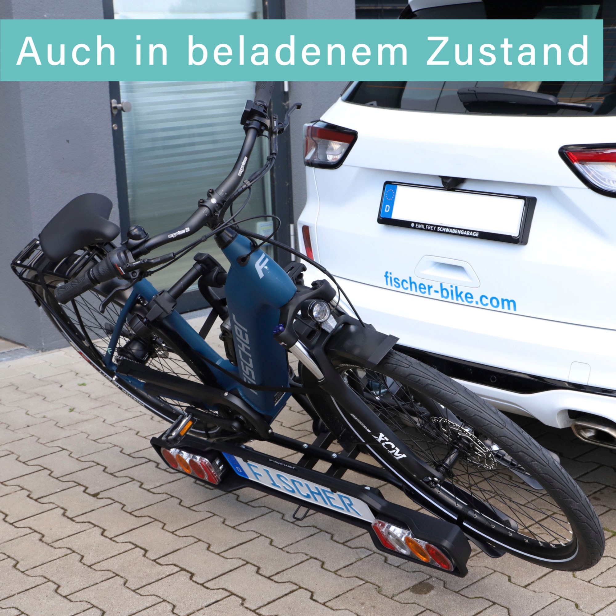 FISCHER Fahrrad Kupplungsfahrradträger »Kupplungs-Fahrradträger SmartLine black«