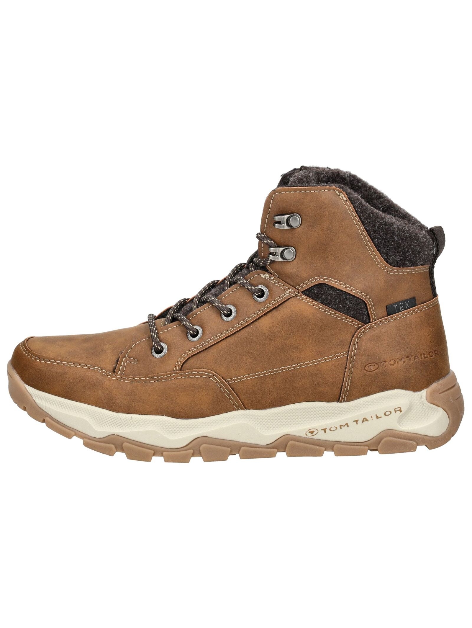 TOM TAILOR Schnürstiefelette »Tom Tailor Stiefelette Lederimitat/Textil«