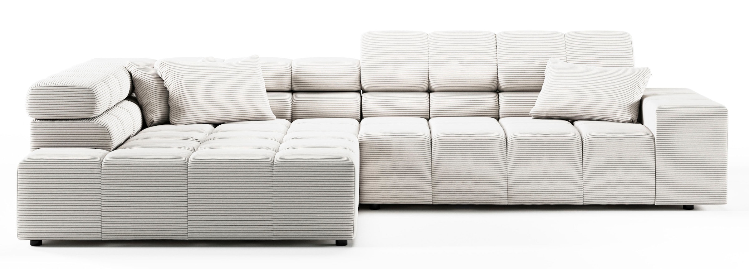 INOSIGN Ecksofa »Ancona incl. Kopfteilverstellung, OTTOs Choice, Breite 319cm, L-Form«, wahlweise motorische Sitztiefenverstellung, auch in Cord + Easy Care