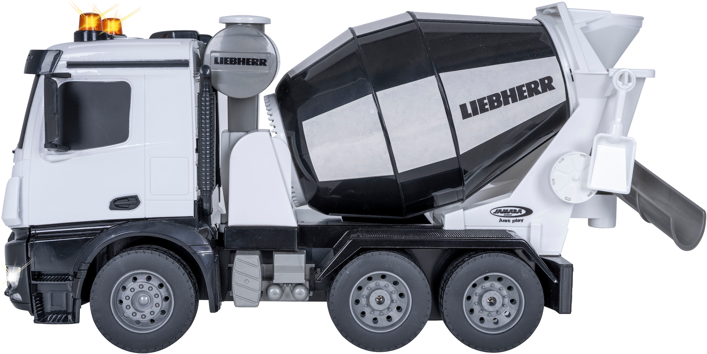 Jamara RC-Auto »Fahrmischer Mercedes-Benz Arocs Liebherr 1:20 2,4GHz«, mit LED Licht