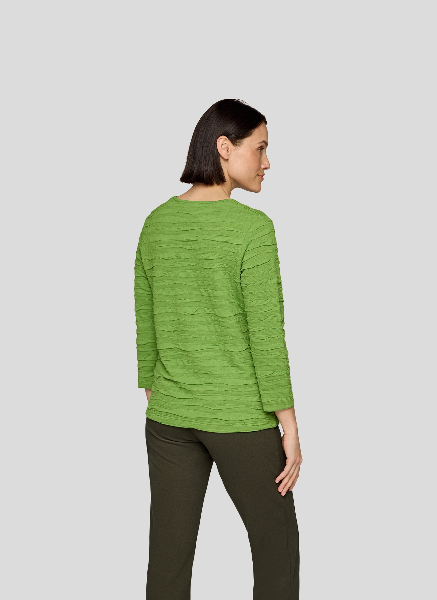 Rabe 3/4-Arm-Shirt mit Struktur Muster