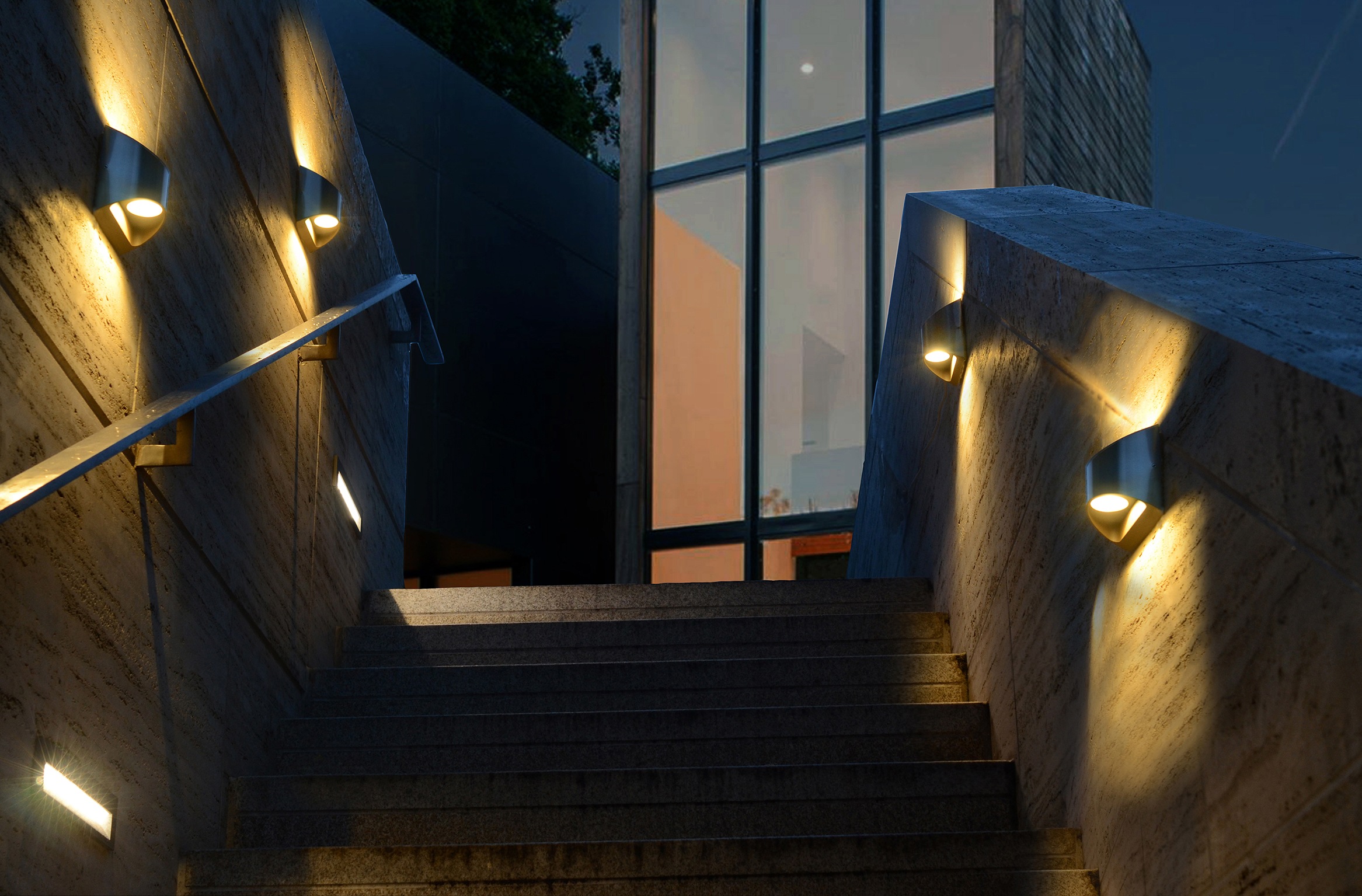 ECO-LIGHT Außen-Wandleuchte »DODD«, Leuchtmittel LED-Modul | LED fest integriert