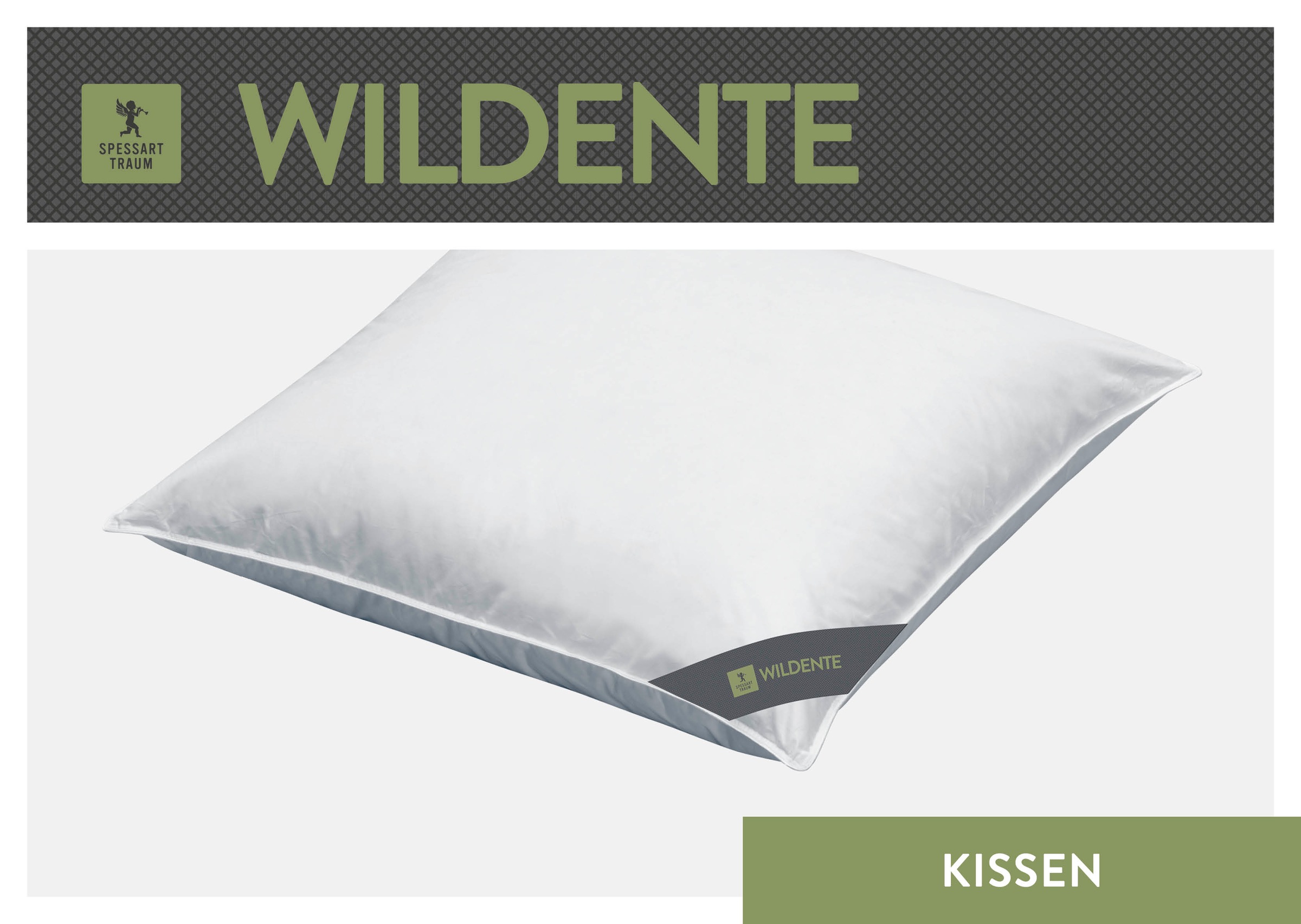 SPESSARTTRAUM Daunenkissen »Wildente«, Bezug: 100% Baumwolle, (1 St.), Kopf günstig online kaufen