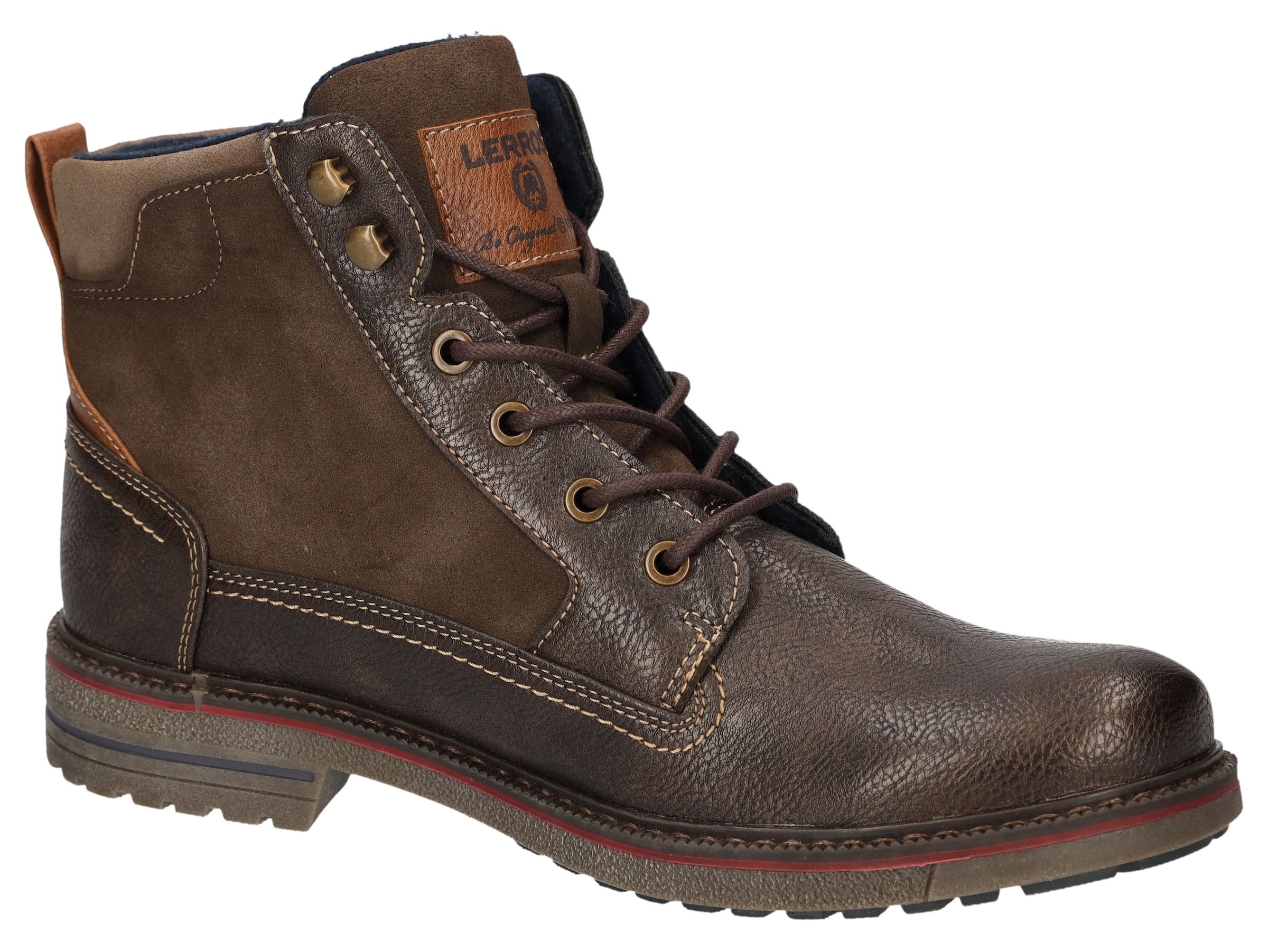LERROS Schnürboots, Schnürboots, mit seitlichem Reißverschluss